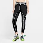 off white nike leggings black