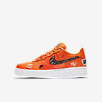 nike air force 1 premium just do it orange