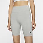 Nike Womens Leg-A-See Knee Length Leggings Size Small Grey Heather CJ2659  063 