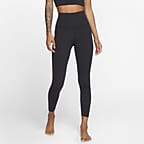 leggings Nike Yoga taille haute Dri-FIT 7/8 noir DM7023-010 taille grande