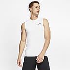 nike men's pro cool fitted sleeveless shirt