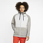 nike therma jacket grey