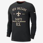 saints salute to service long sleeve shirt