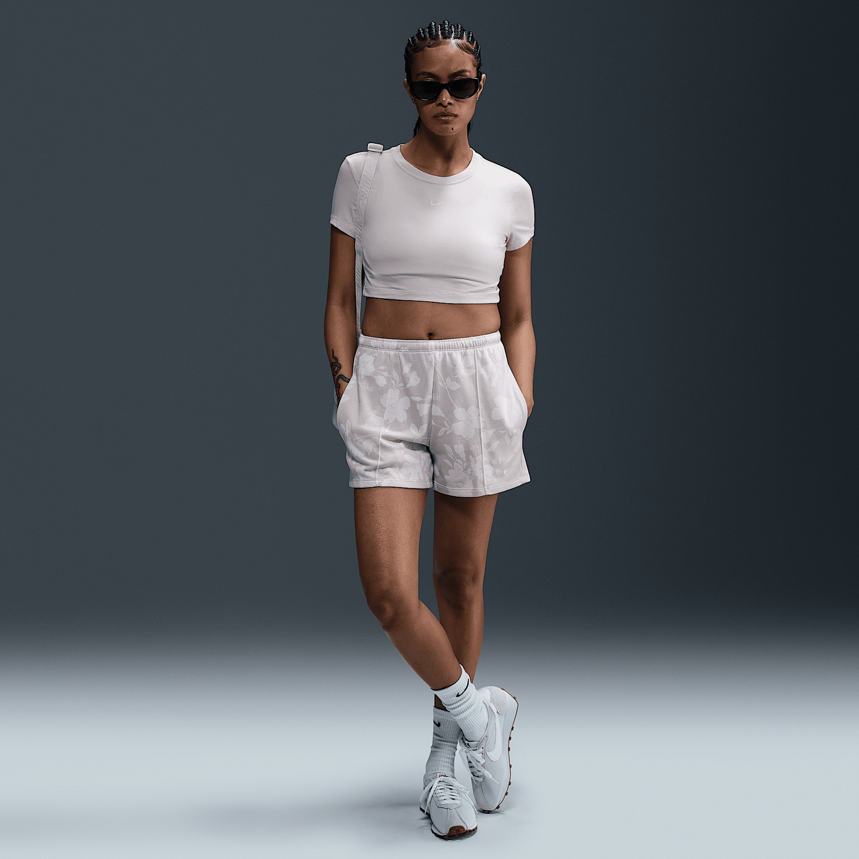 Nike Sportswear Chill Terry Women's Mid-Rise French Terry Printed Shorts