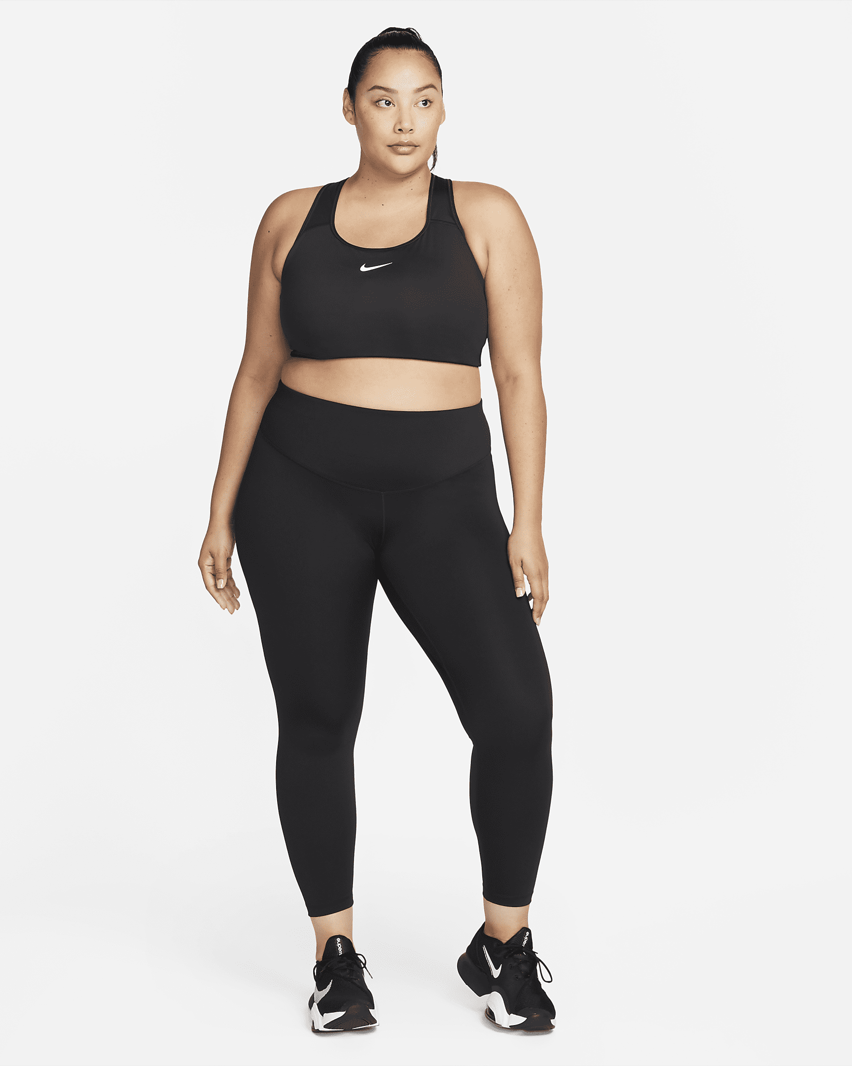 Nike Swoosh Women's Medium-Support Padded Sports Bra (Plus Size). Nike AE