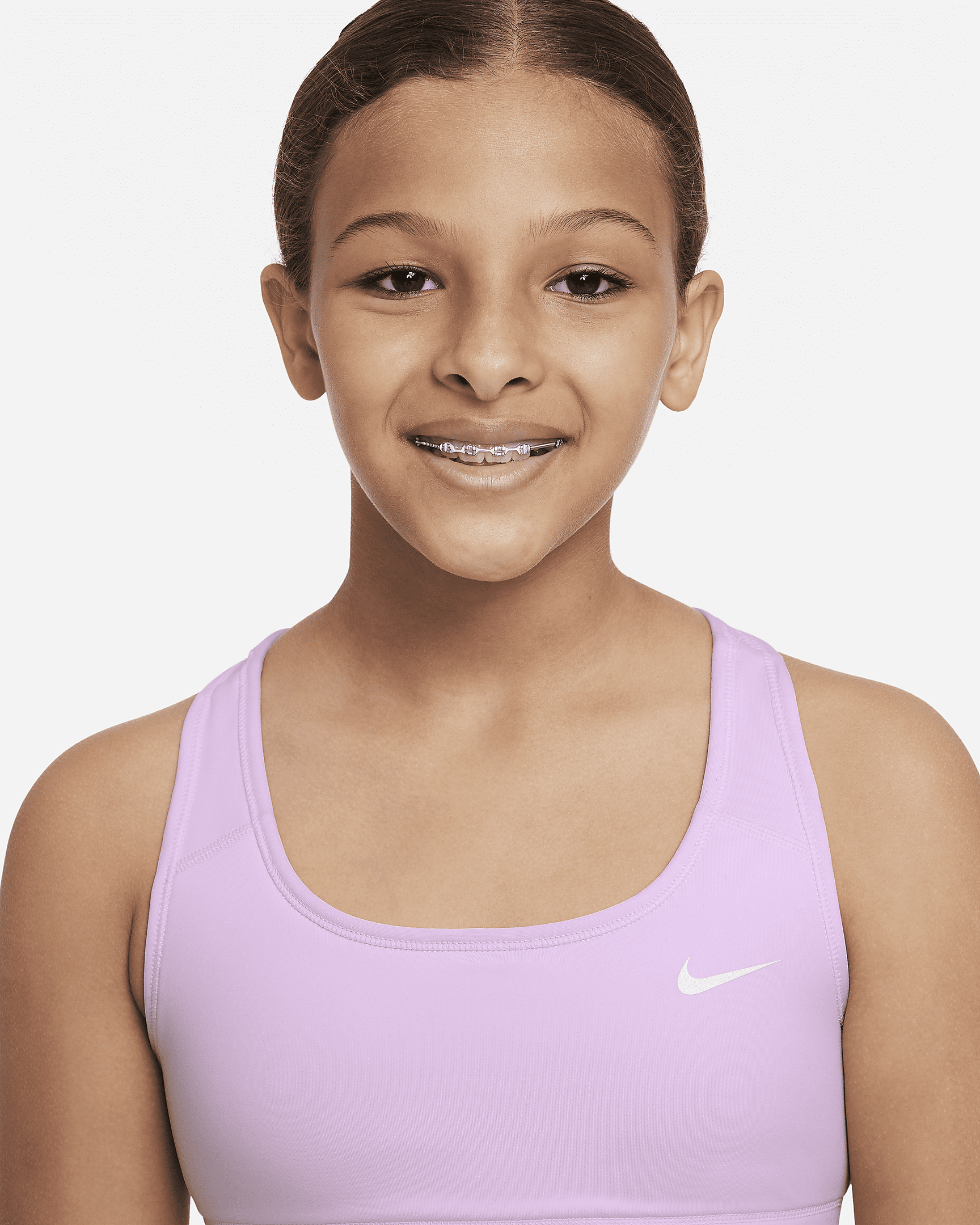 Nike Swoosh Older Kids' (Girls') Reversible Sports Bra. Nike CZ