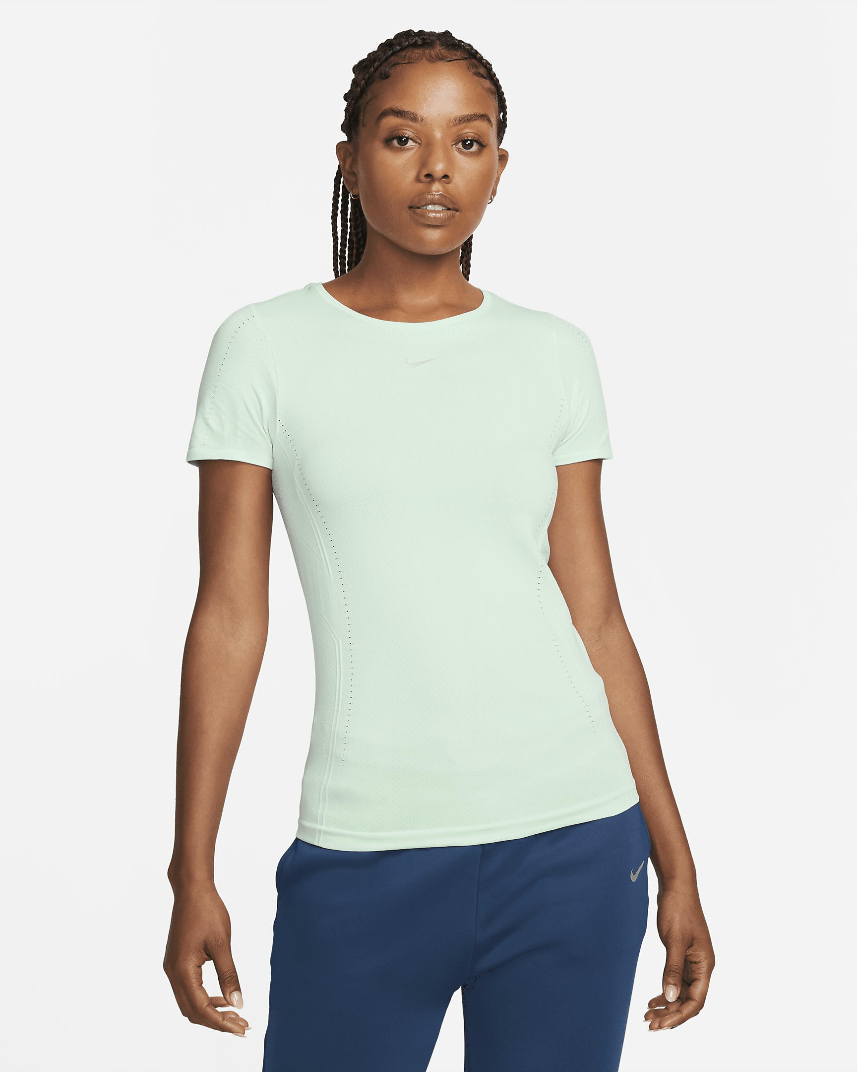 Nike Dri-FIT ADV Aura Women's Slim-Fit Short-Sleeve Top. Nike AE