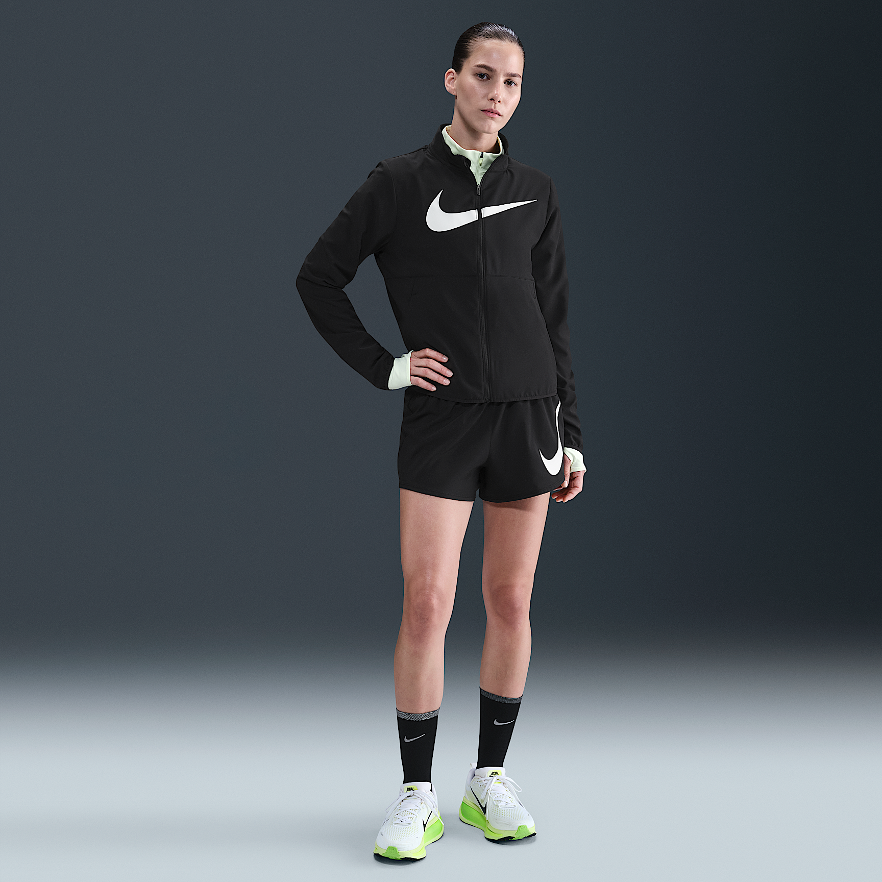 Nike One Swoosh Women's Dri-FIT Mid-Rise Loose 7.5cm (approx.) Brief-Lined Running Shorts