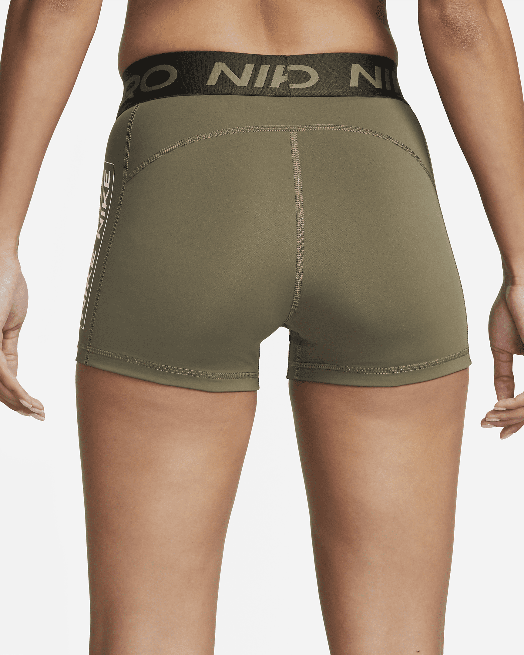 Nike Pro Womens Mid Rise 8cm Approx Graphic Shorts Nike Ae 5638