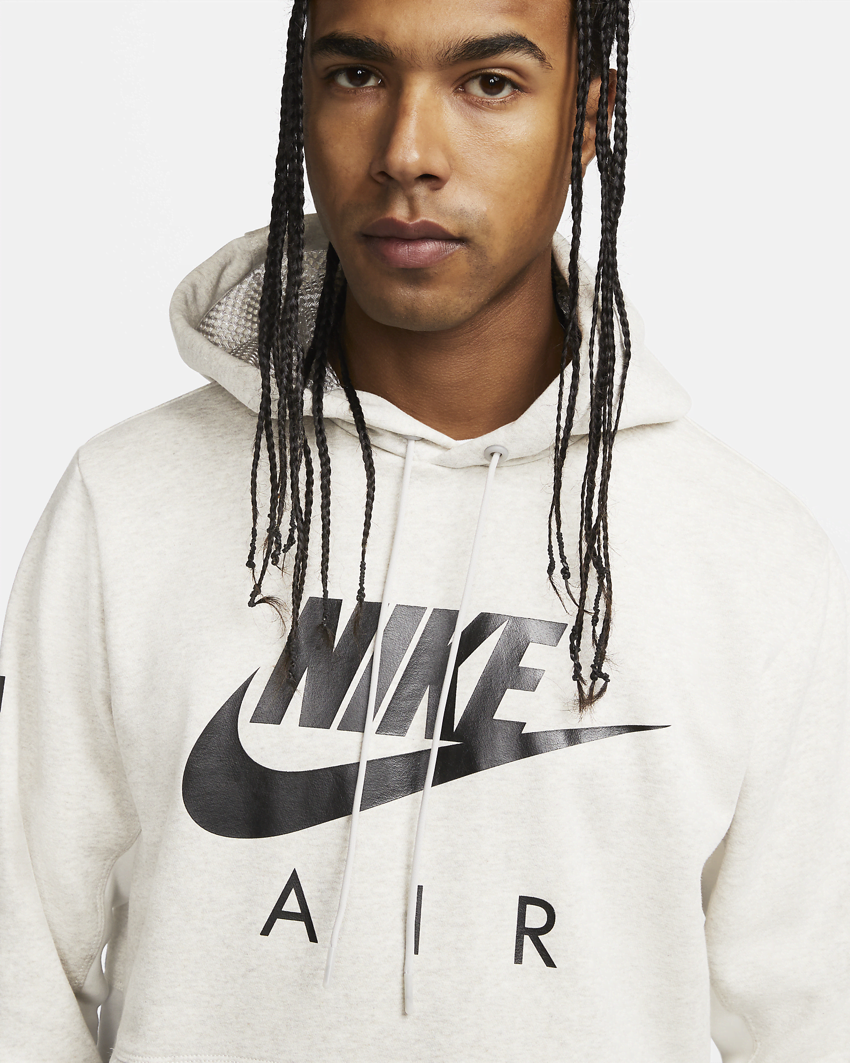 Nike Air Men's Brushed-Back Fleece Pullover Hoodie. Nike DK