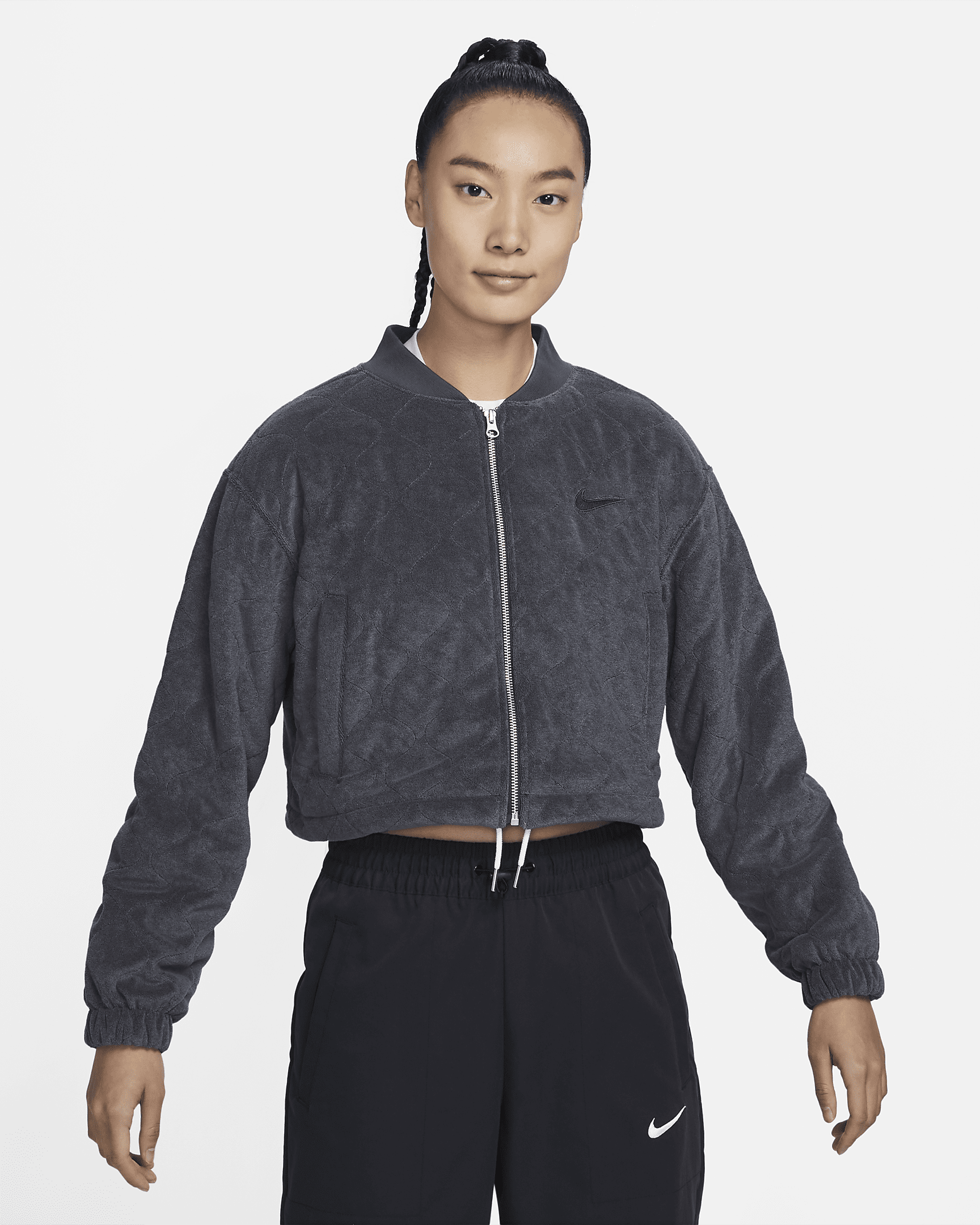 nike.com | Women's Terry Quilted Jacket
