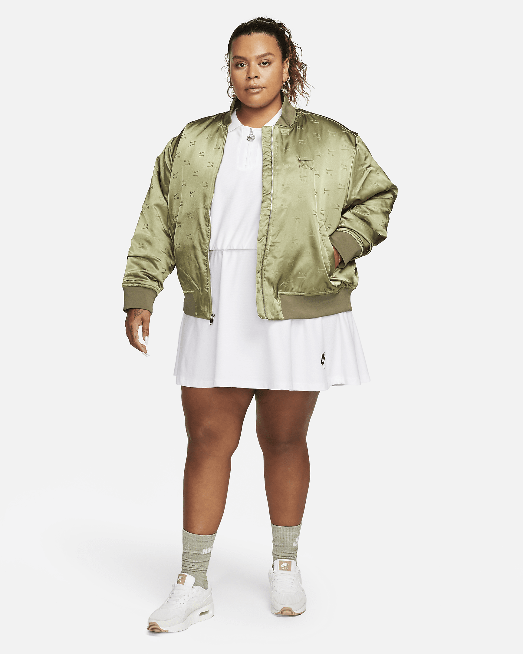 nike air women's coach jacket