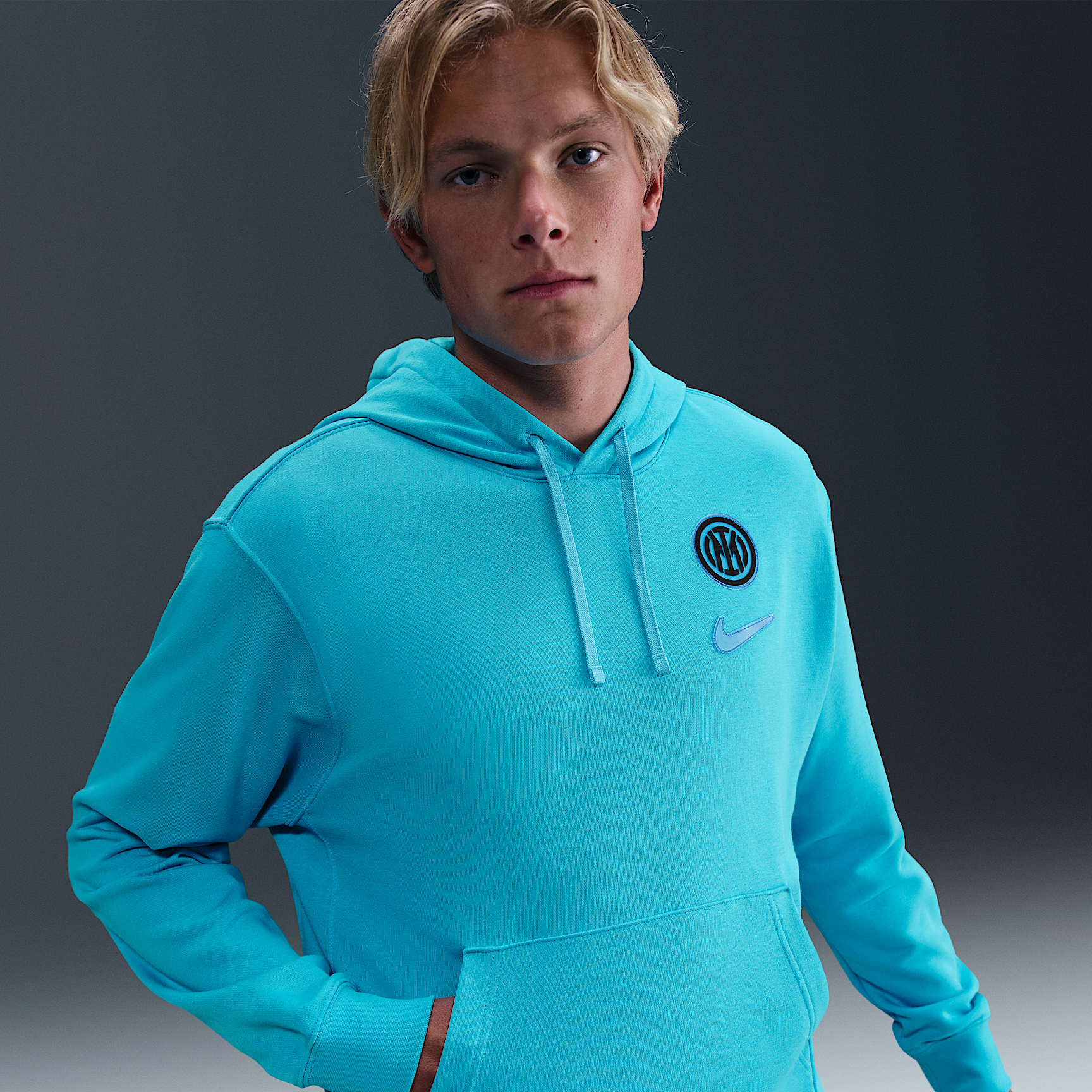 Inter Milan Club Men's Nike Football Pullover Hoodie