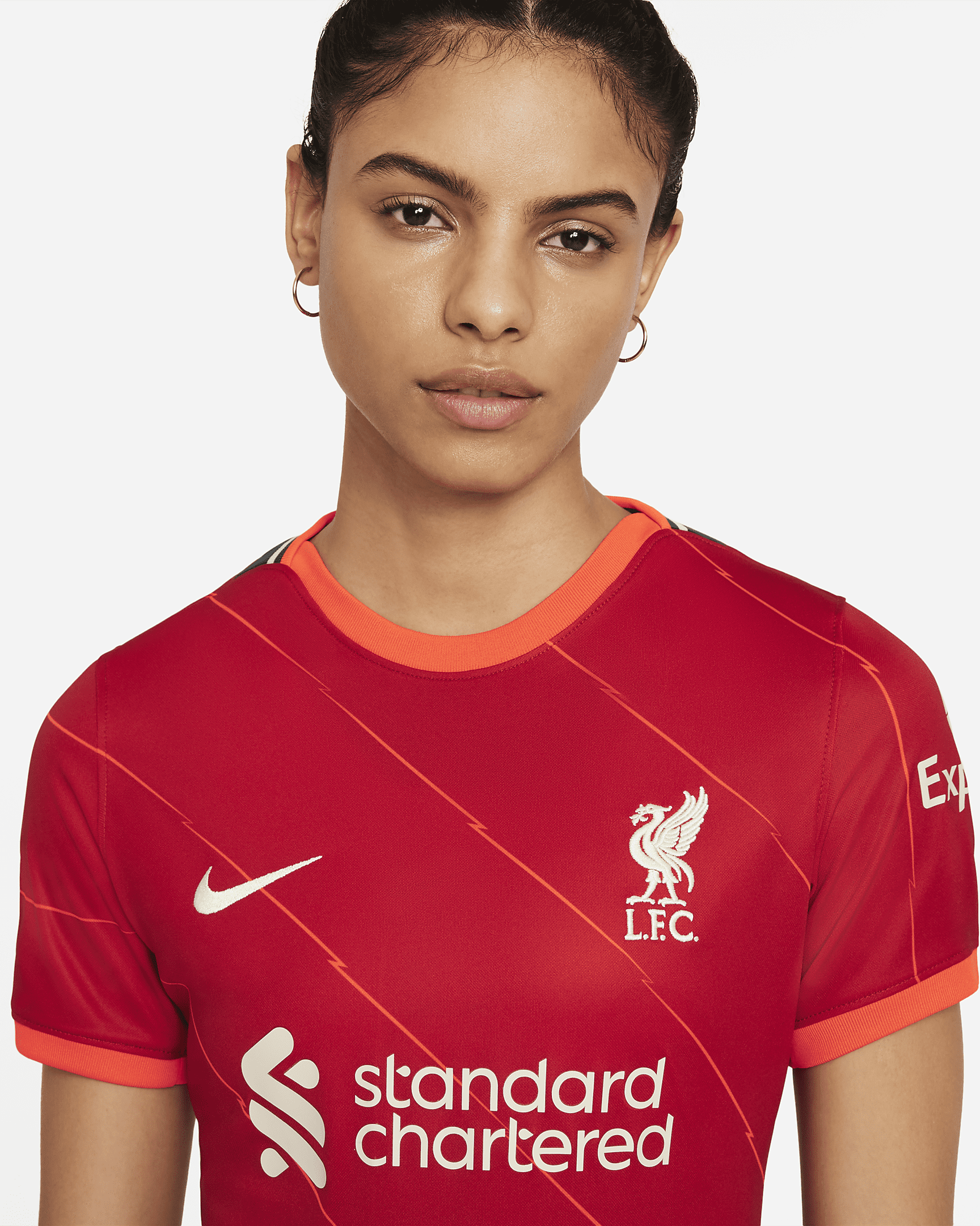 Liverpool F.C. 2021/22 Stadium Home Women's Football Shirt. Nike LU