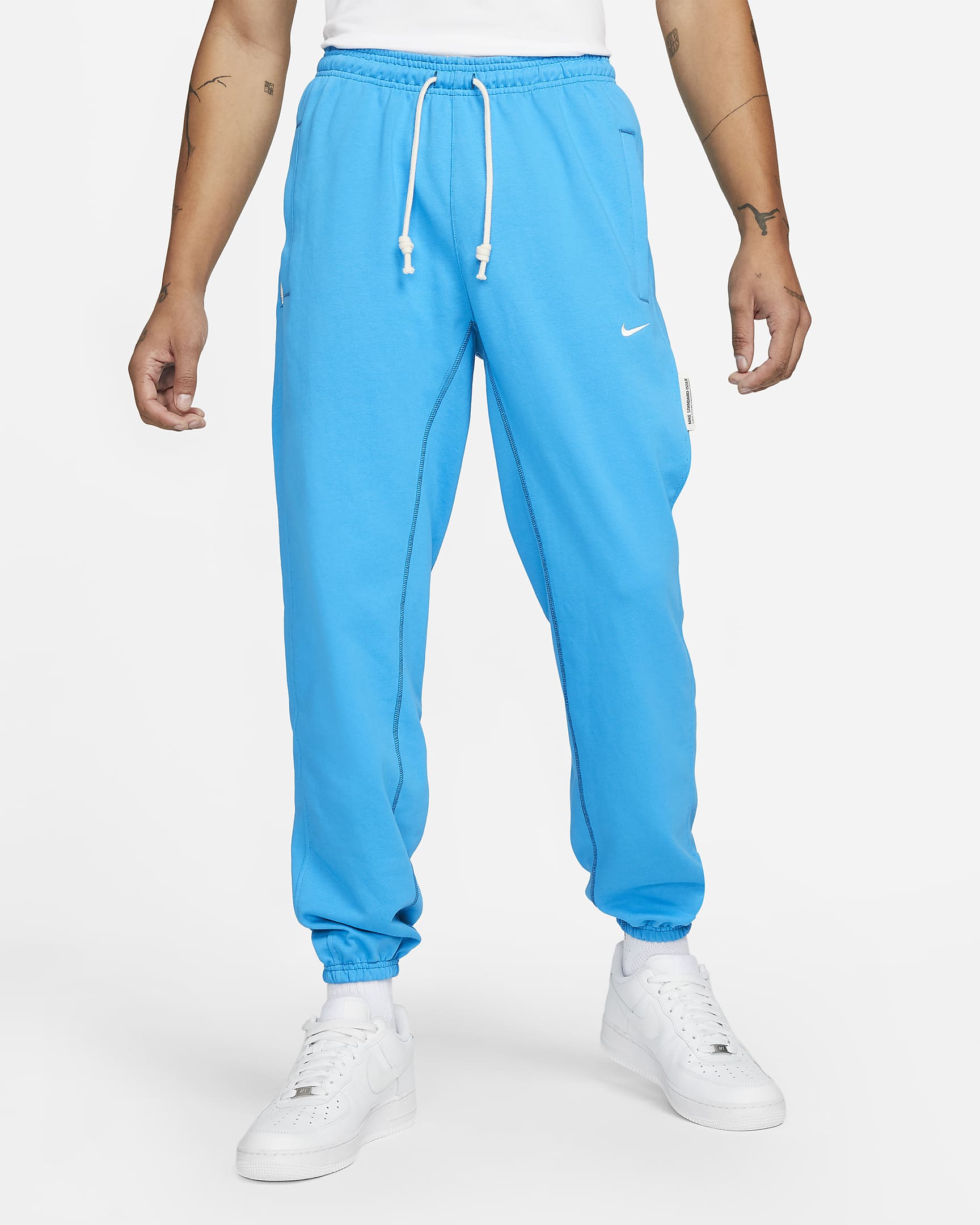 Nike Dri-FIT Standard Issue Men\'s Basketball Pants Laser Blue/Pale Ivory