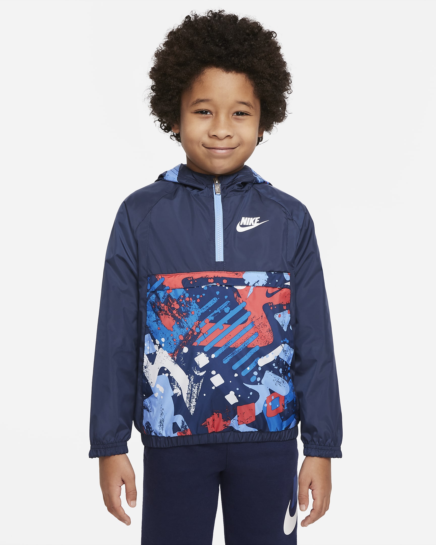 Nike Sportswear Windrunner Little Kids\' Jacket Midnight Navy