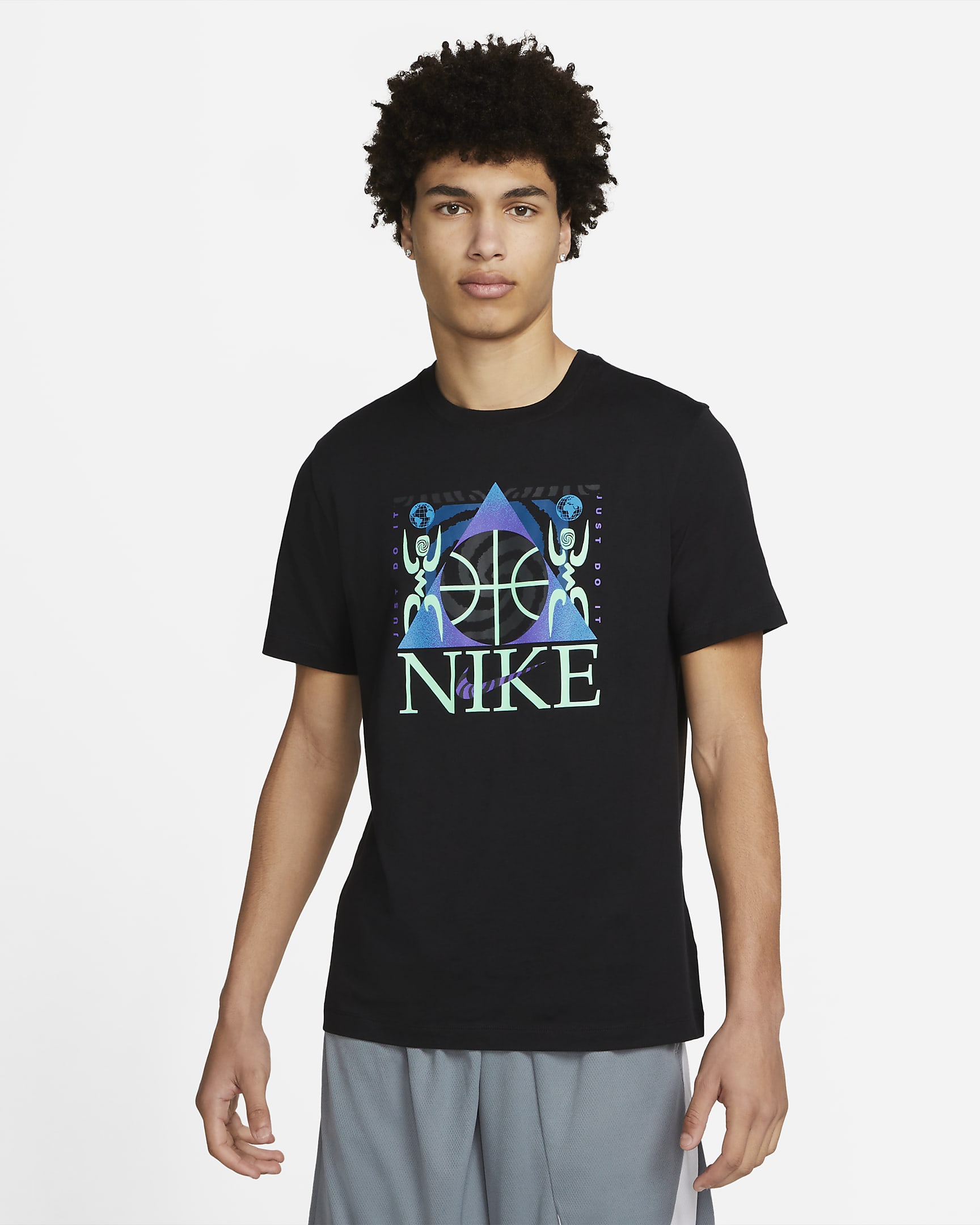 Nike Men\'s Basketball T-Shirt Black
