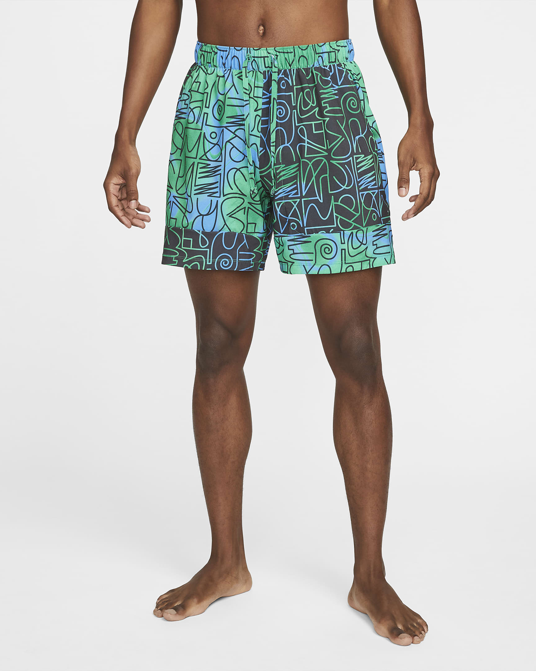 Nike Yoga Dri-FIT A.I.R. Men\'s Woven Shorts Lucky Green/Iron Grey
