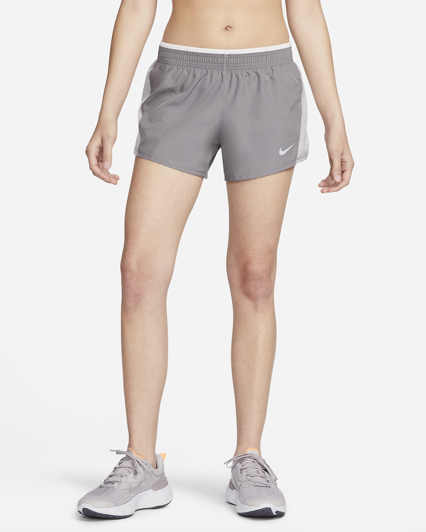 Nike 10K Women\'s Running Shorts Gunsmoke/Gunsmoke/Vast Grey/Wolf Grey