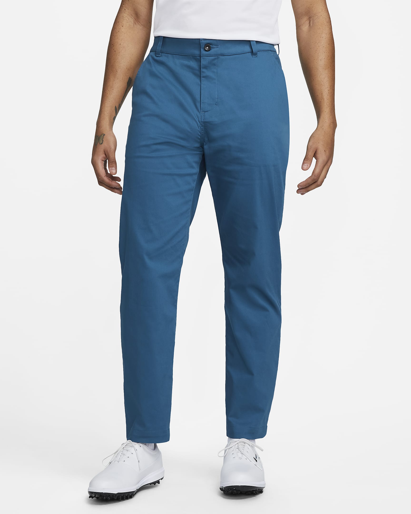 Nike Dri-FIT UV Men\'s Standard Fit Golf Chino Pants Marina