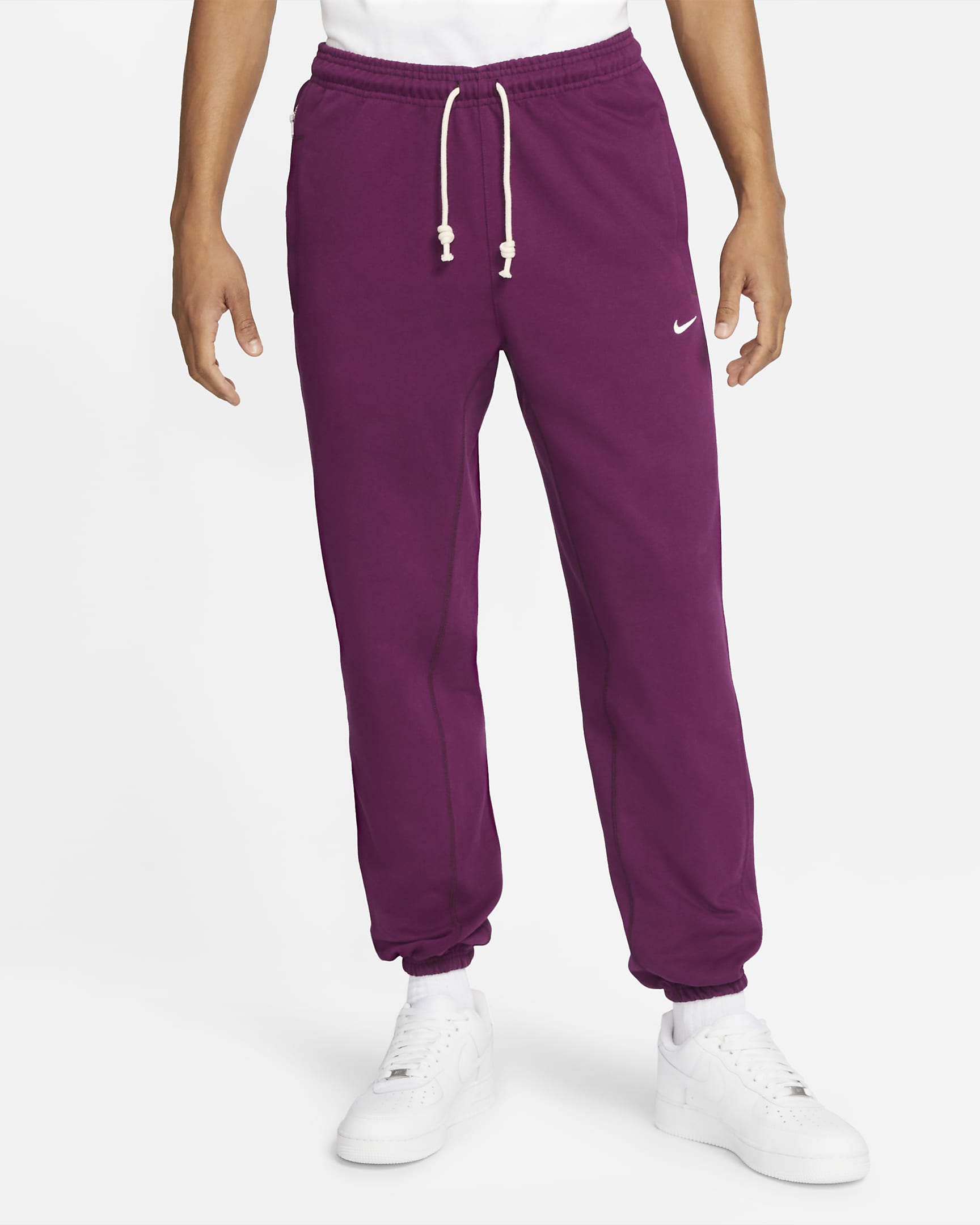 Nike Dri-FIT Standard Issue Men\'s Basketball Pants Sangria/Pale Ivory