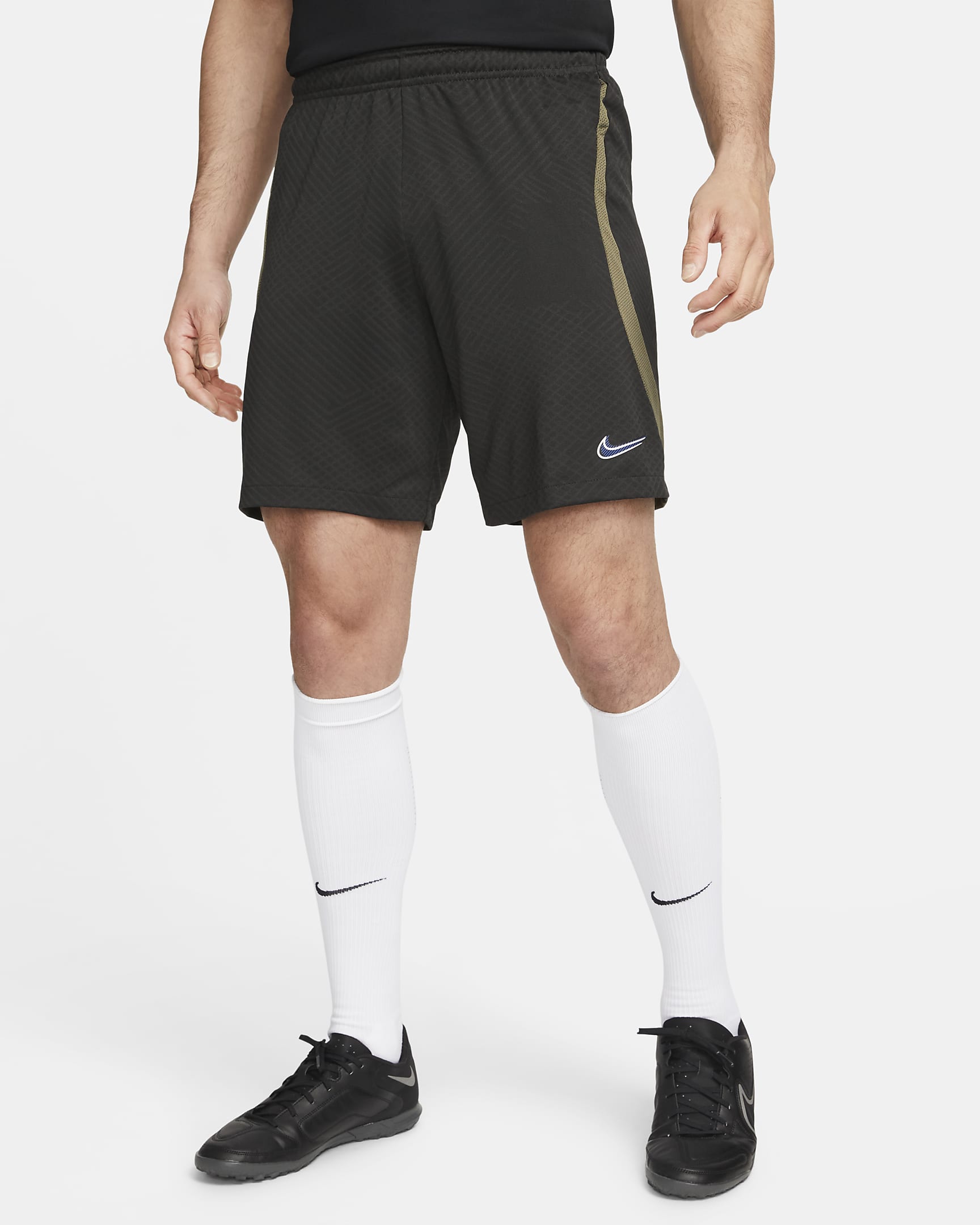 Nike Dri-FIT Strike Men\'s Soccer Shorts Night Forest/Medium Olive/White
