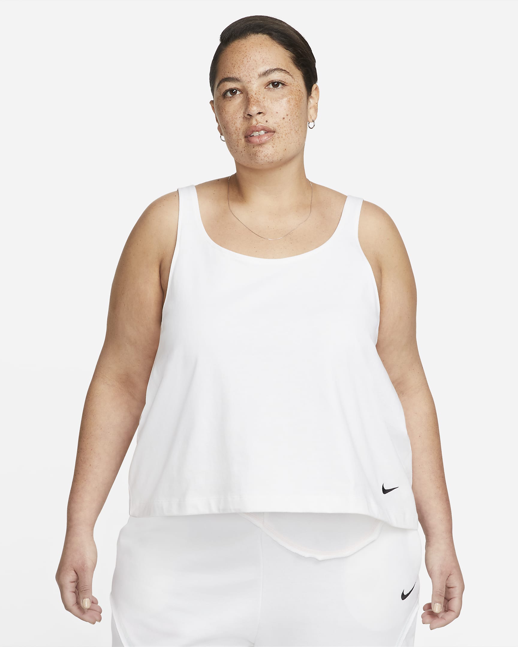 Nike Sportswear Women\'s Jersey Tank Top (Plus Size) White/Black