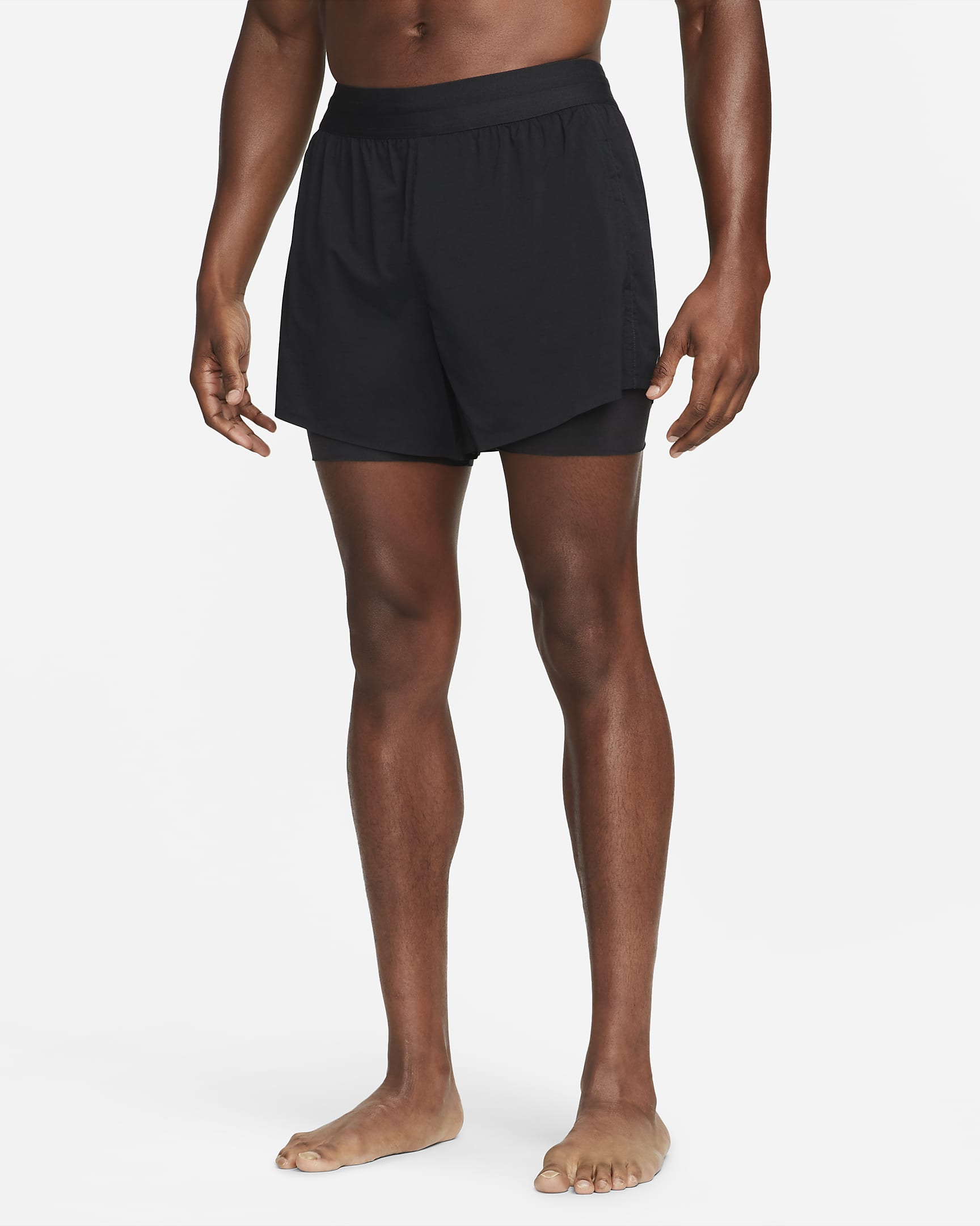 Nike Yoga Men\'s Hot Yoga Shorts Black/Black/Iron Grey