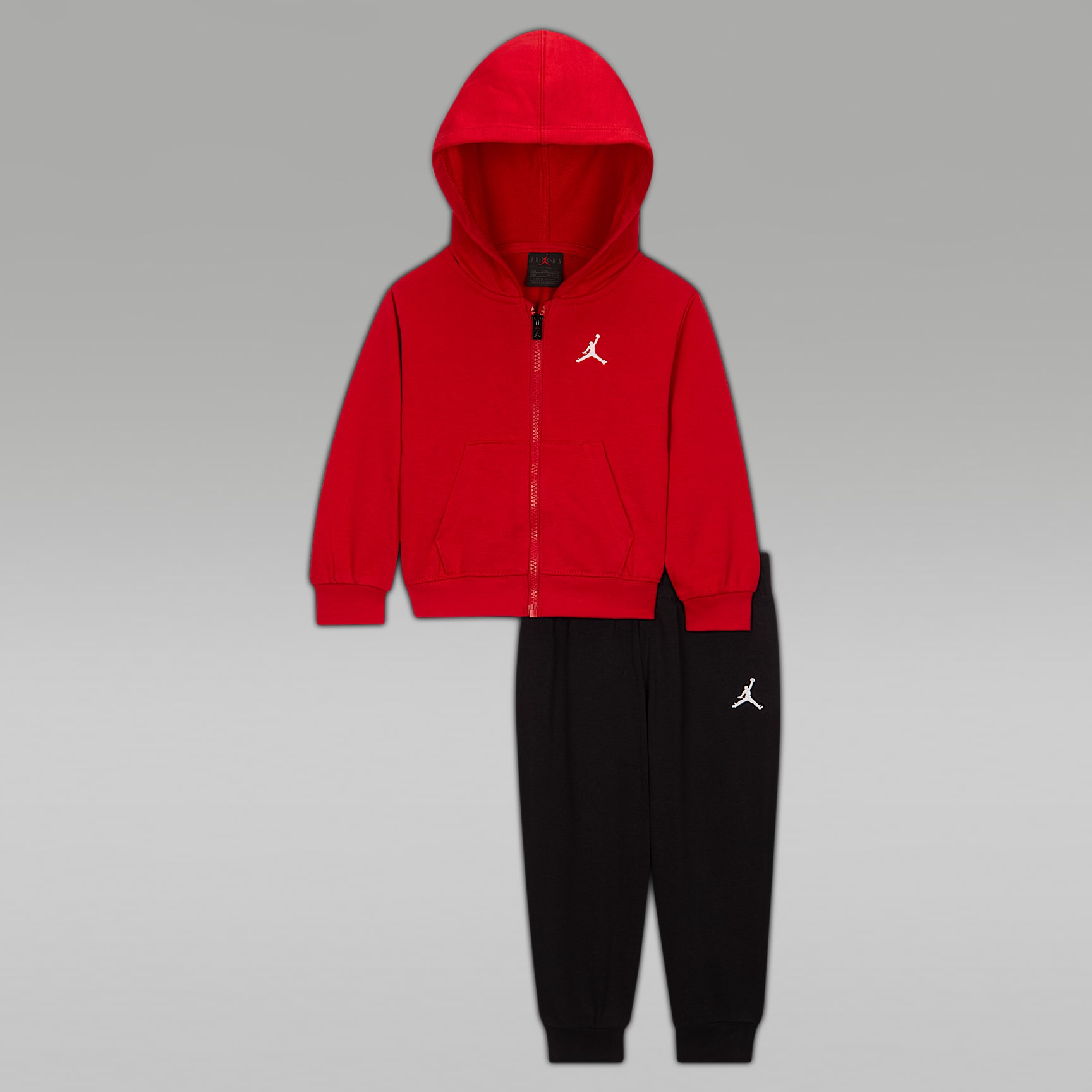 Conjunto de 2 piezas de sudadera con gorro sin cierre de French Terry para bebé (12 a 24 meses) Jordan Brooklyn