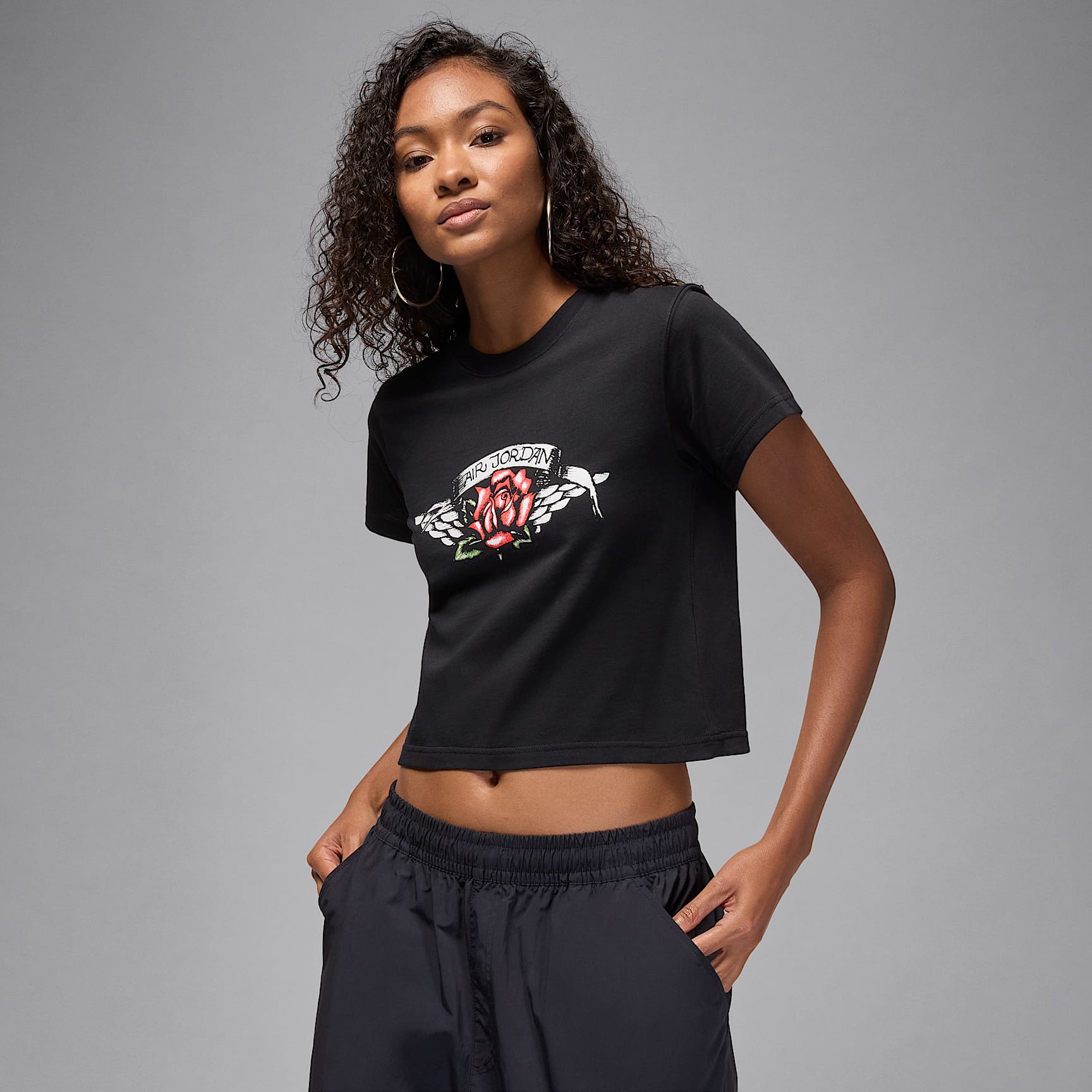 Jordan Flight 女款合身剪裁圖樣 T 恤