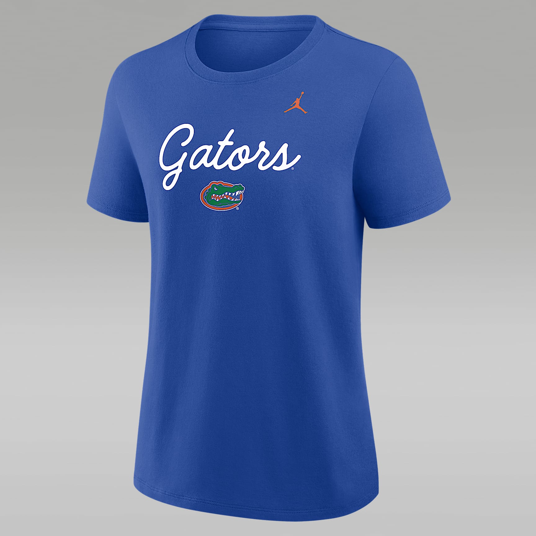 Playera universitaria Nike para mujer Florida Script Mantra Logo