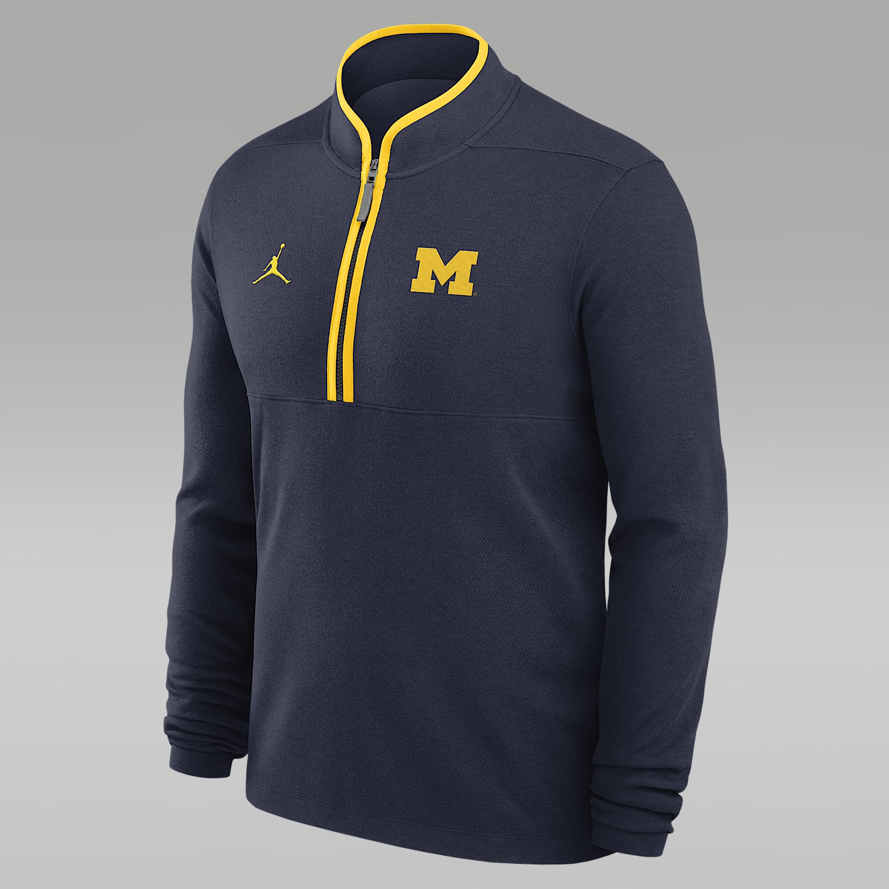 Michigan Victory Men's Jordan Brand Dri-FIT College 1/2-Zip Long-Sleeve Top