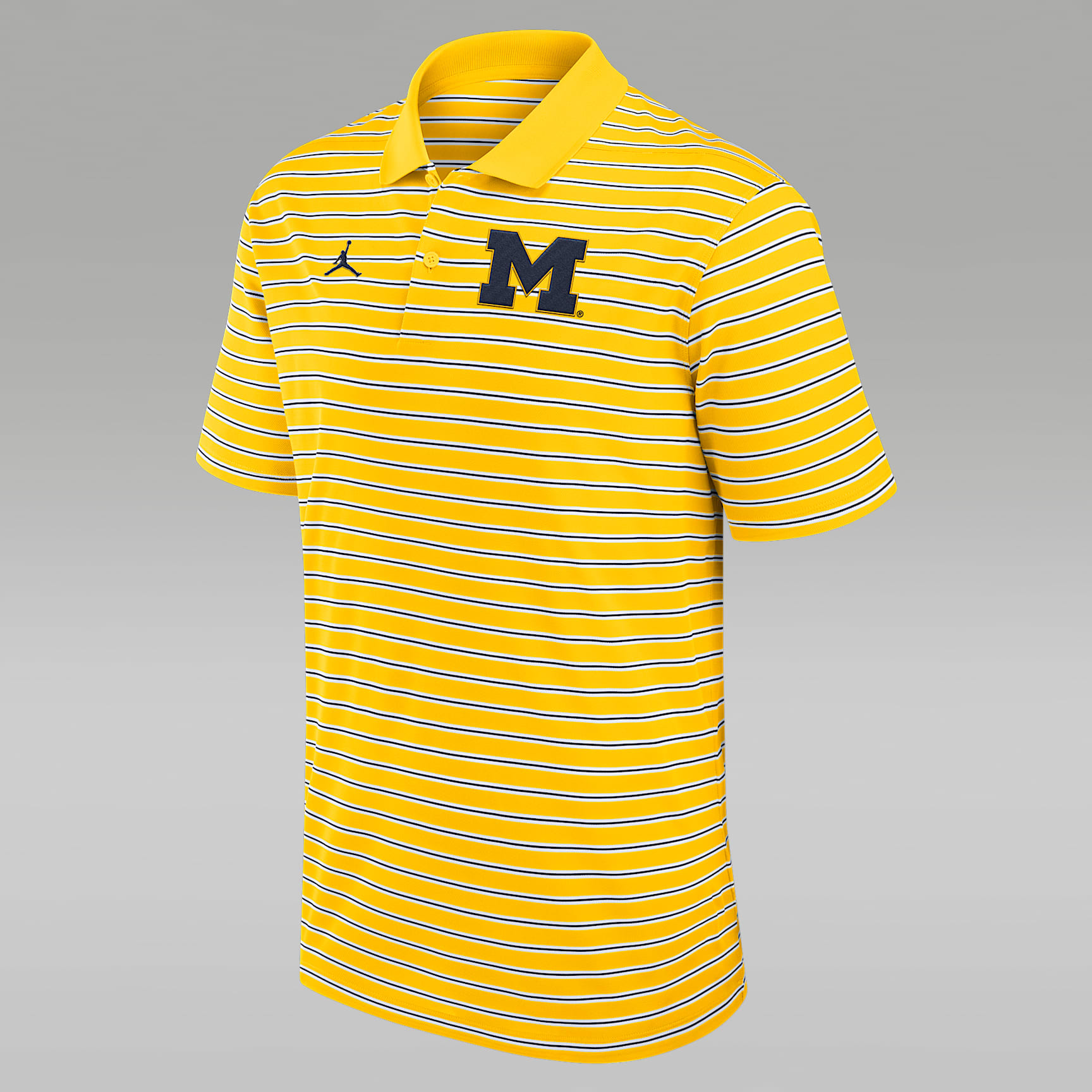 Michigan Wolverines Primetime Victory Striped Men's Nike Dri-FIT College Polo