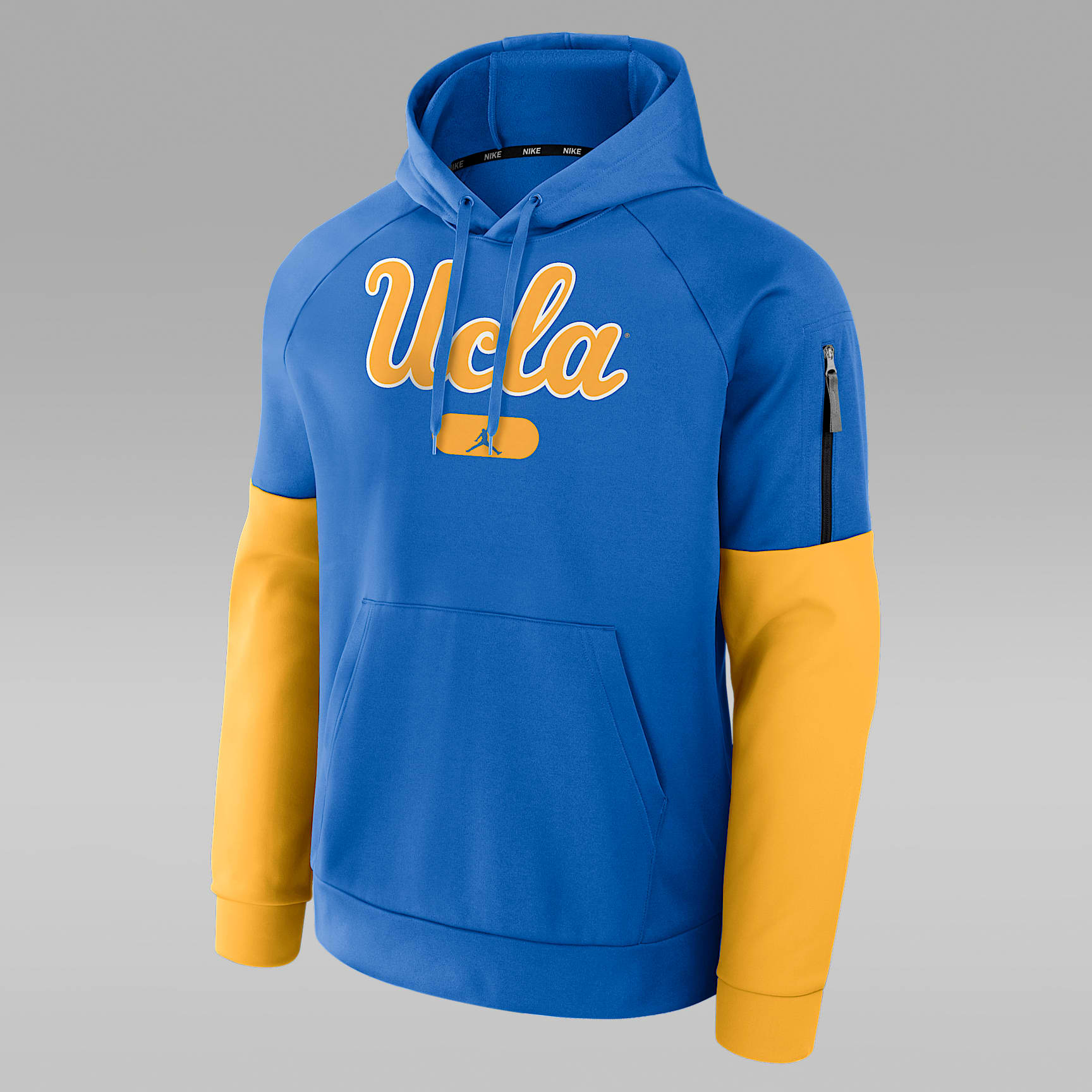 Sudadera con gorro sin cierre universitaria marca Jordan Therma para hombre UCLA Bruins Fitness