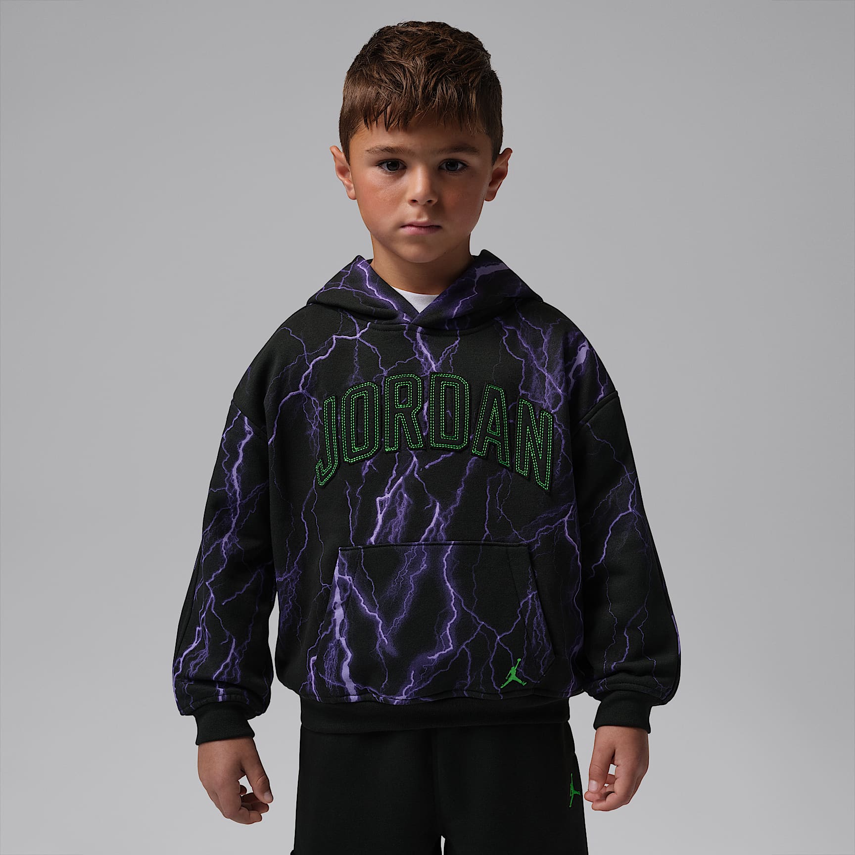 Jordan Little Kids' Shock and Ahhh Fleece Pullover Hoodie