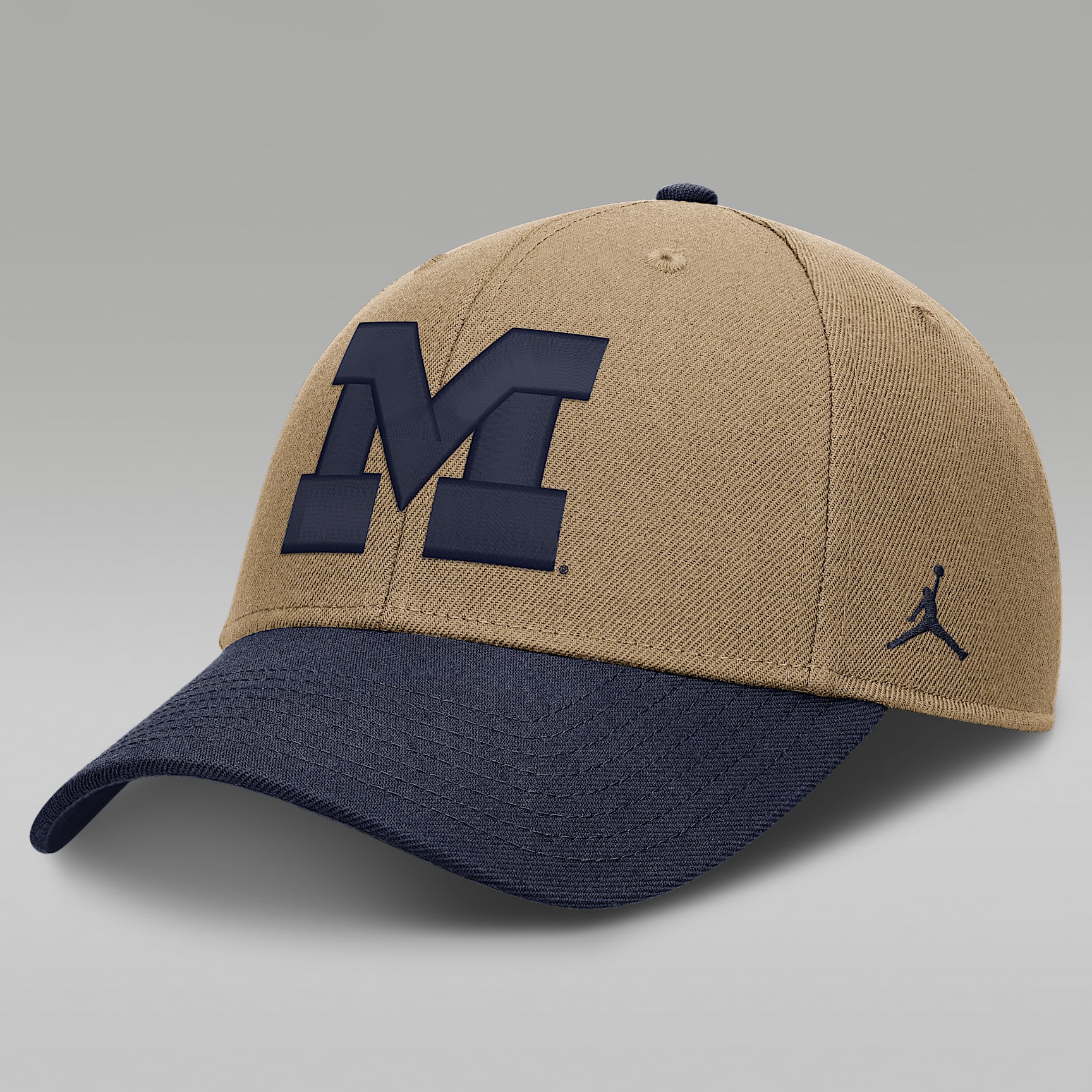 Michigan Primetime Rise Men's Jordan Brand Dri-FIT College Trucker Adjustable Hat