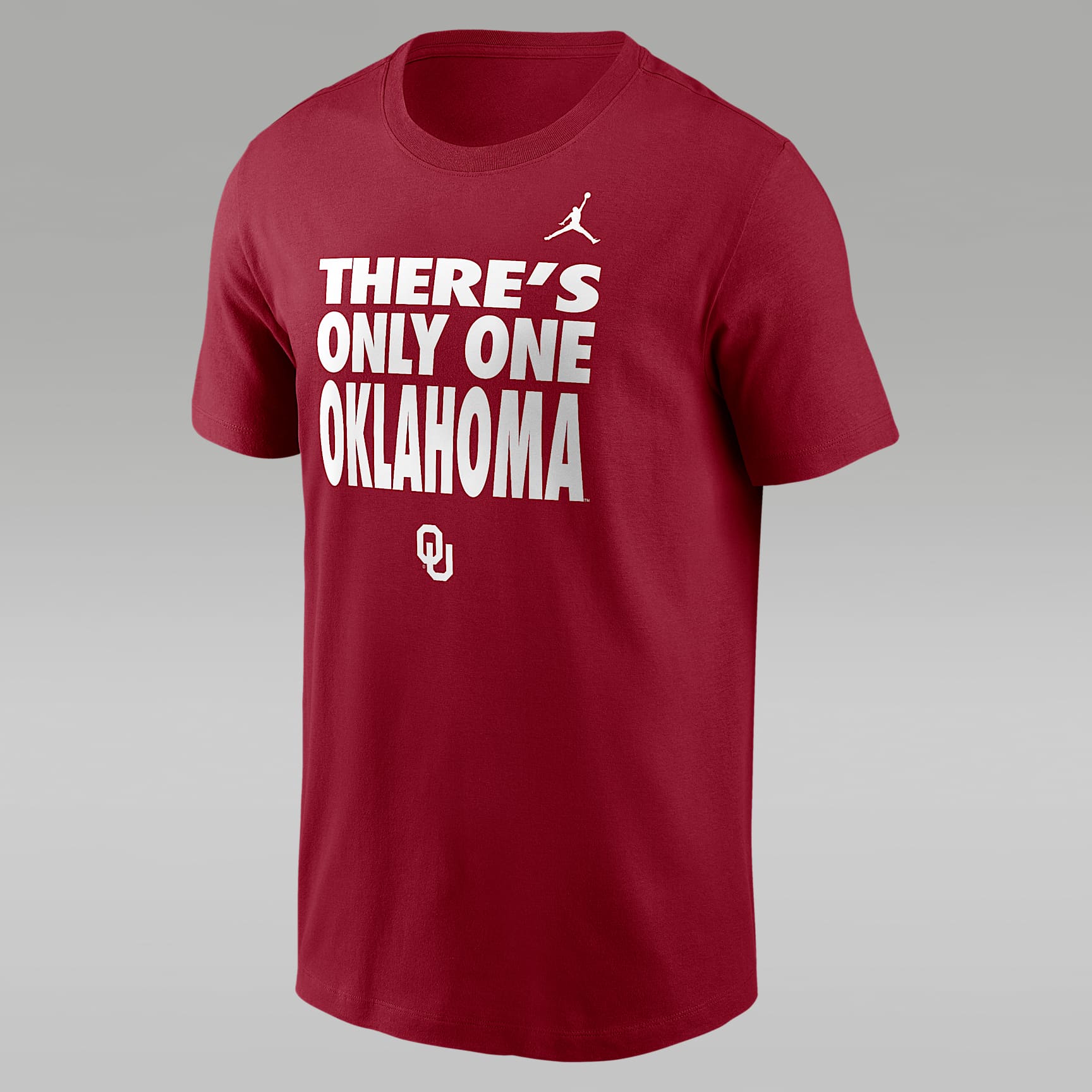 Playera de manga larga universitaria marca Jordan Dri-FIT para hombre Oklahoma Sideline Slogan