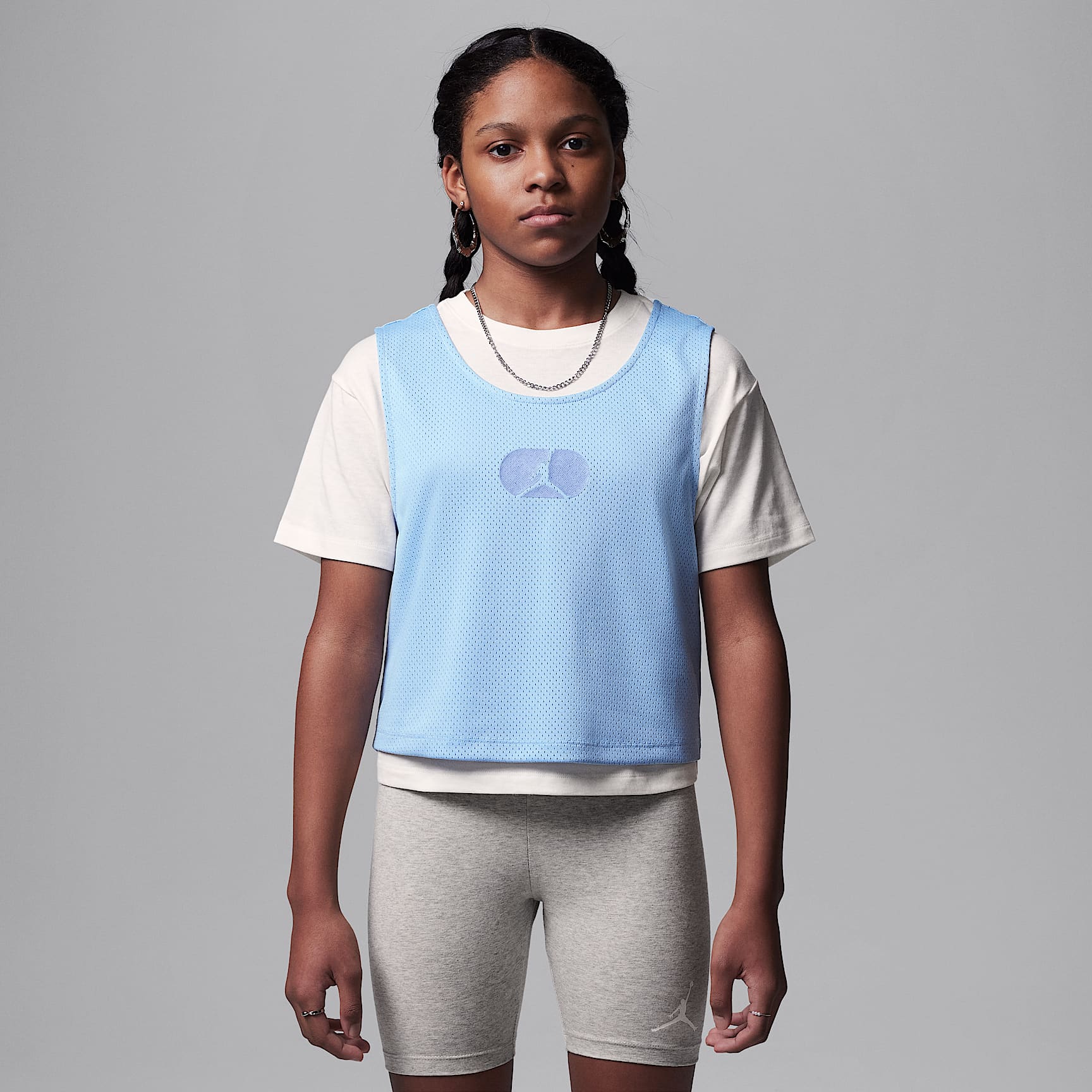 Playera con revestimiento de malla para niño Jordan Training Camp