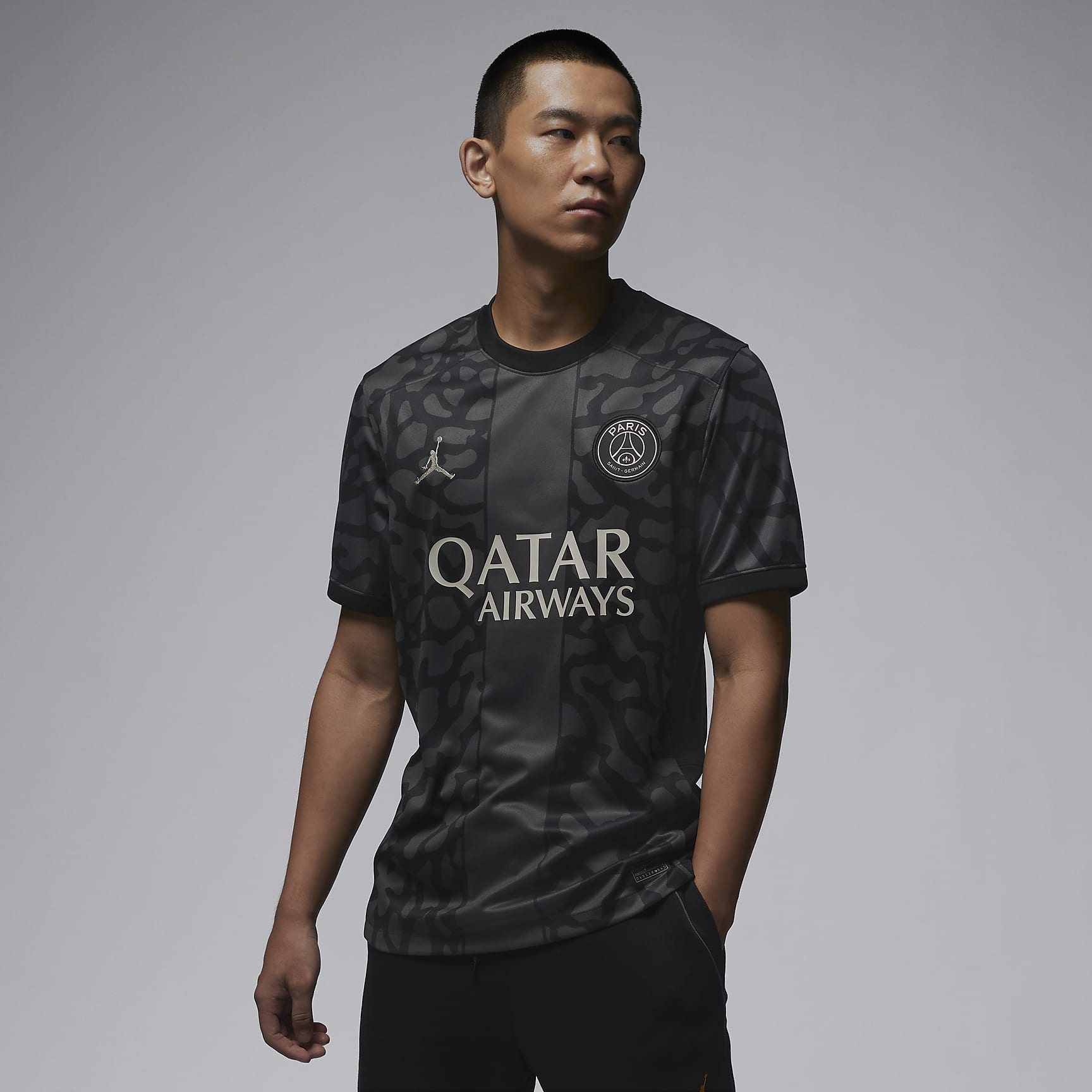 เสื้อแข่งฟุตบอลผู้ชาย Jordan Dri-FIT Paris Saint-Germain 2023/24 Stadium Third
