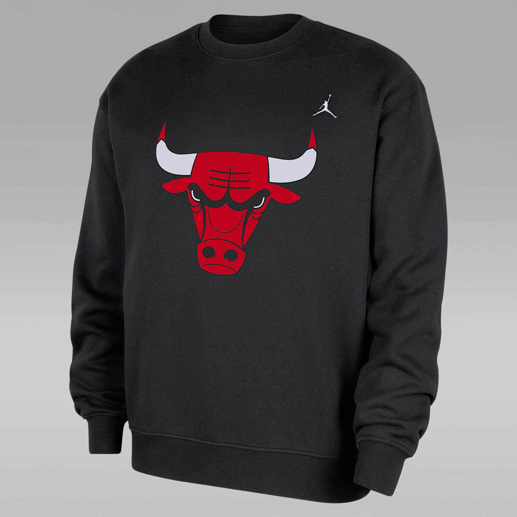 Męska bluza dresowa z dzianiny z półokrągłym dekoltem Jordan NBA Chicago Bulls Statement Essentials