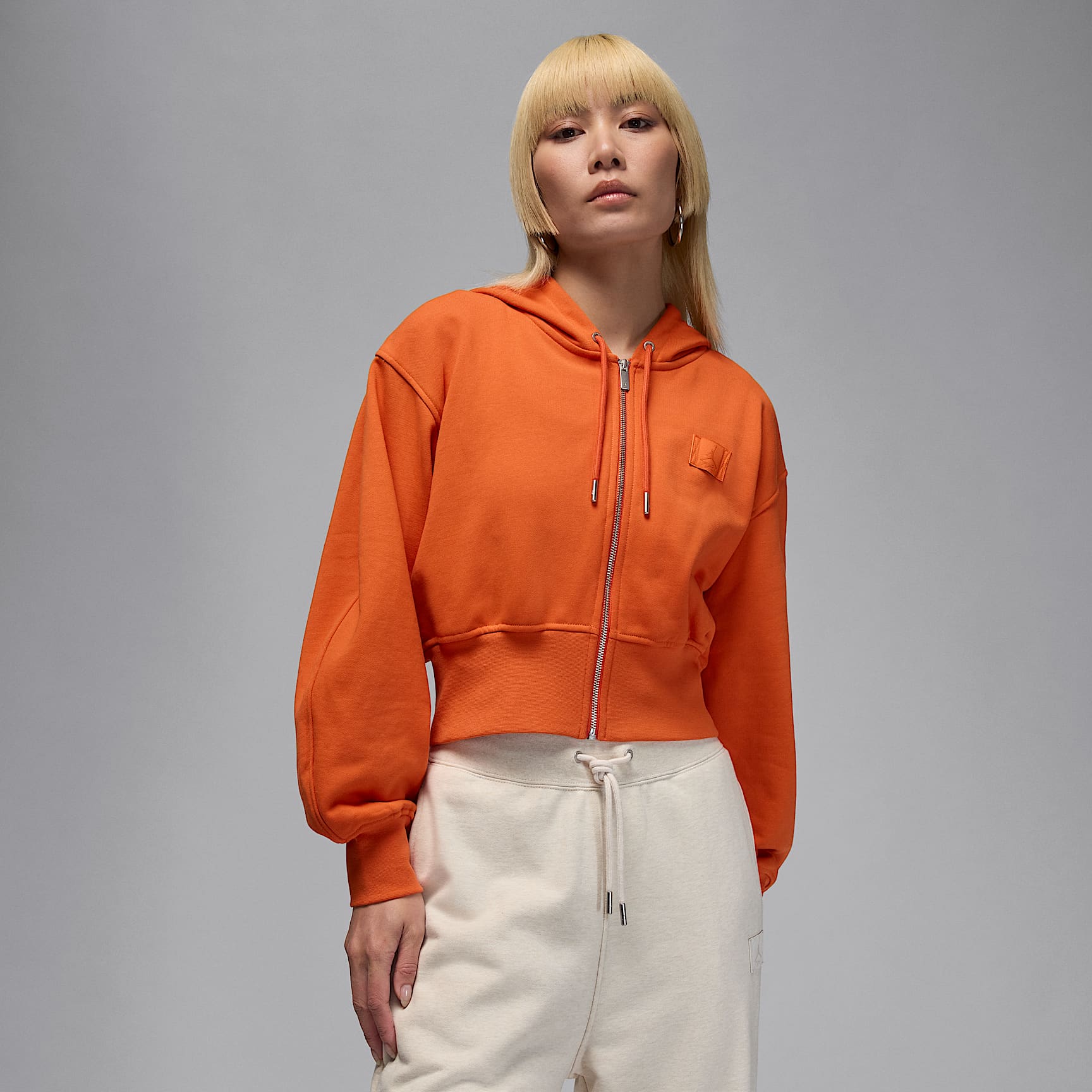 Jordan Flight Fleece Women's Cropped Satin-Lined Hoodie