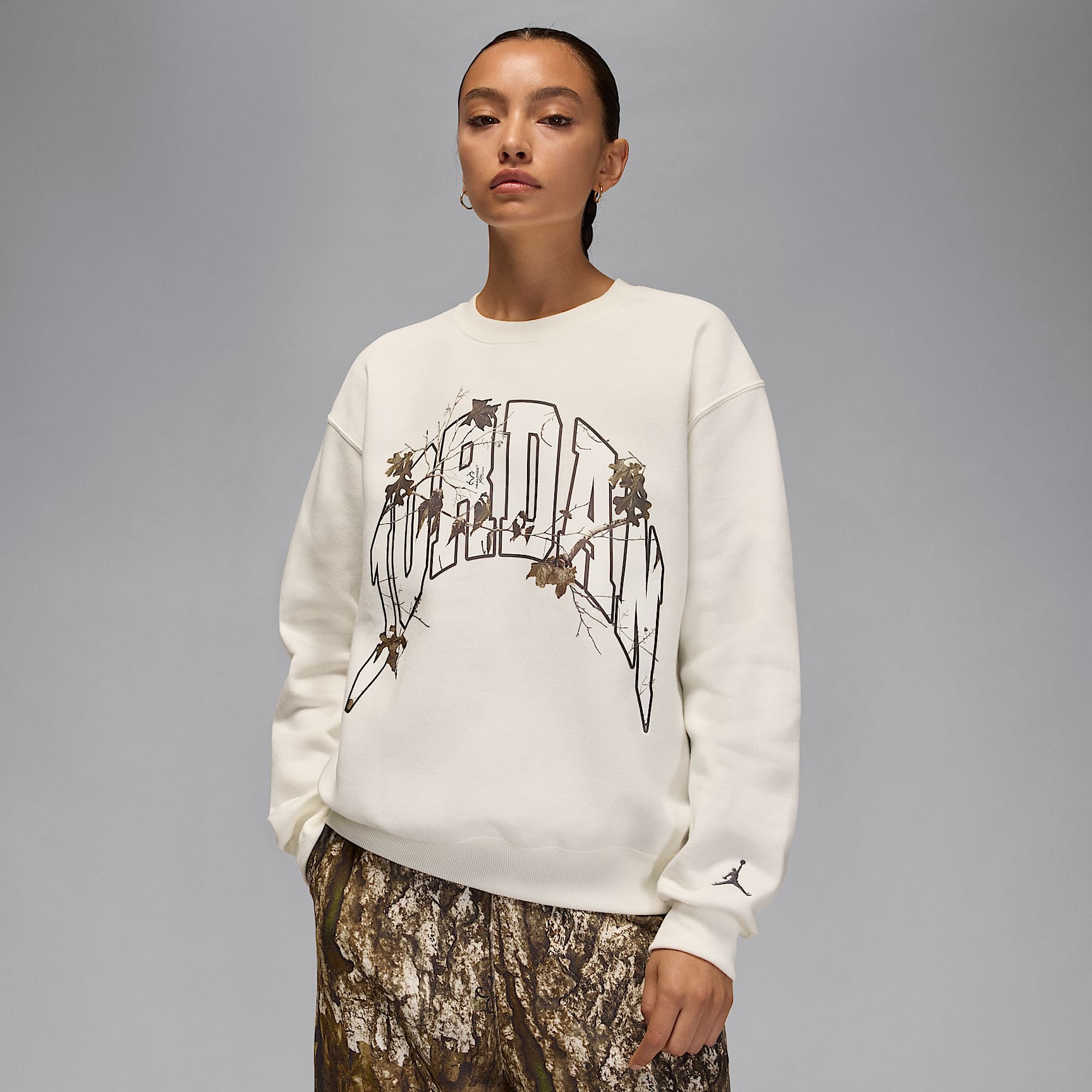 Jordan Brooklyn Fleece Realtree kerek nyakkivágású női pulóver