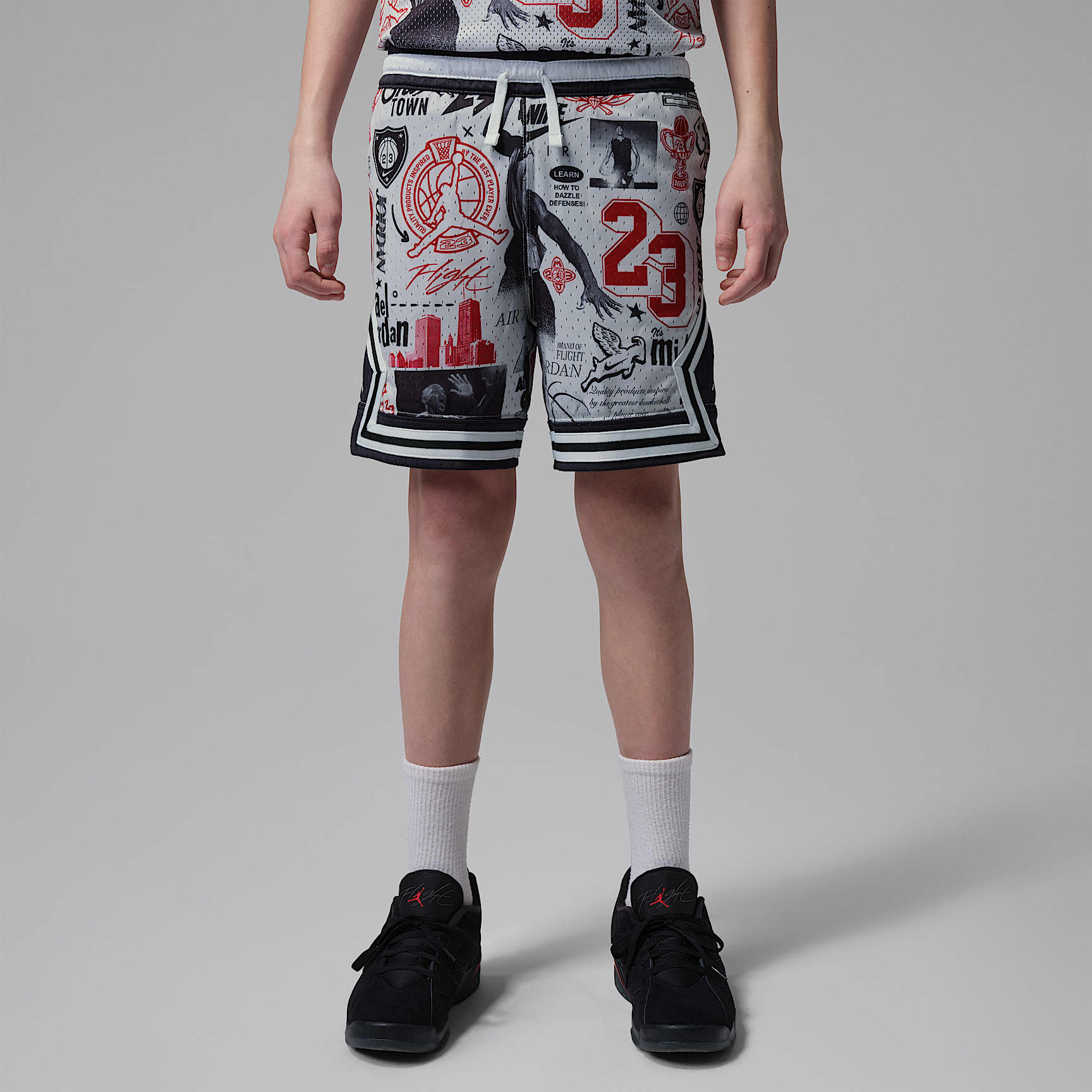 Jordan Big Kids' Dri-FIT Printed Sport Diamond Shorts