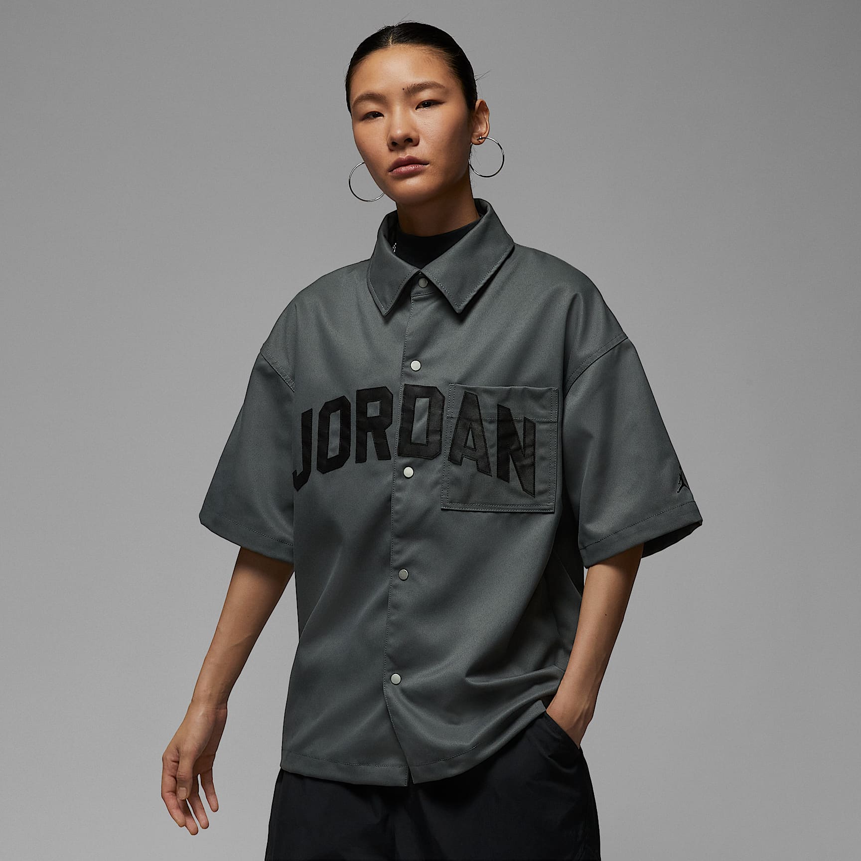 ジョーダン フライト ウィメンズ ウーブン ショートスリーブ トップ