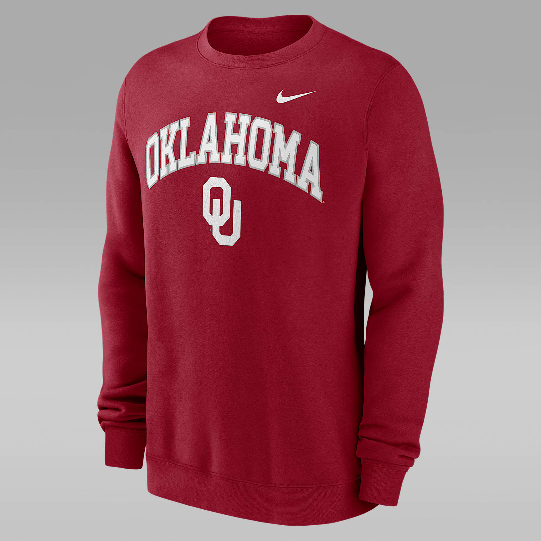 Oklahoma Arch Men's Nike College Pullover Crew