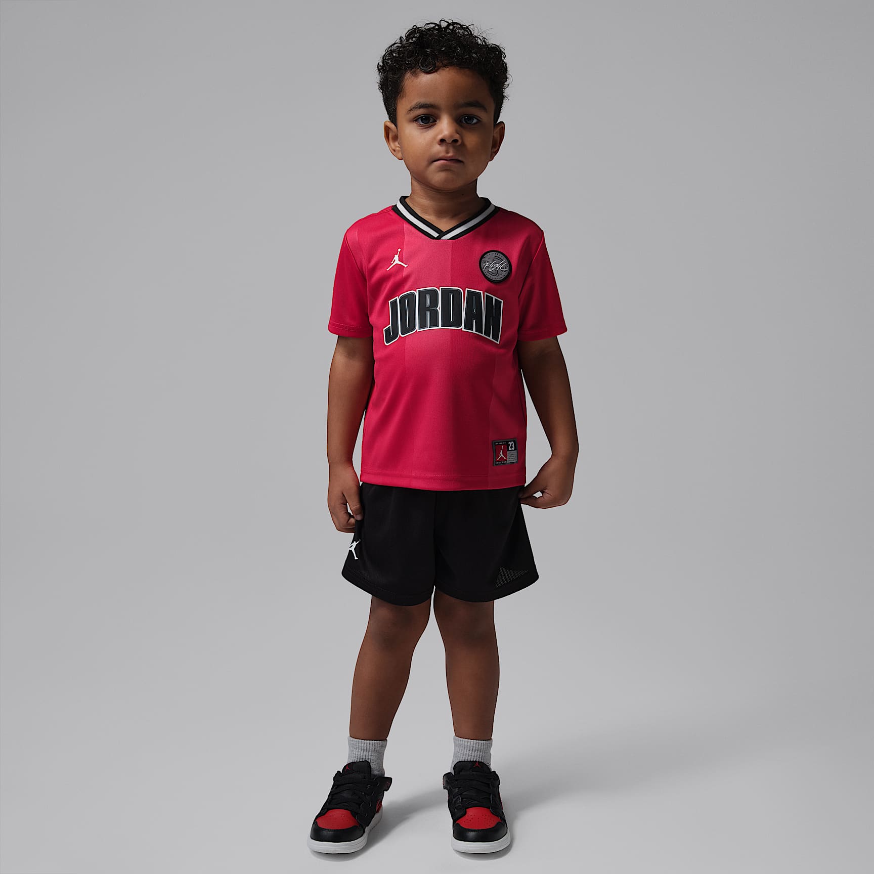 Conjunto de jersey deportivo y shorts de malla infantil Jordan