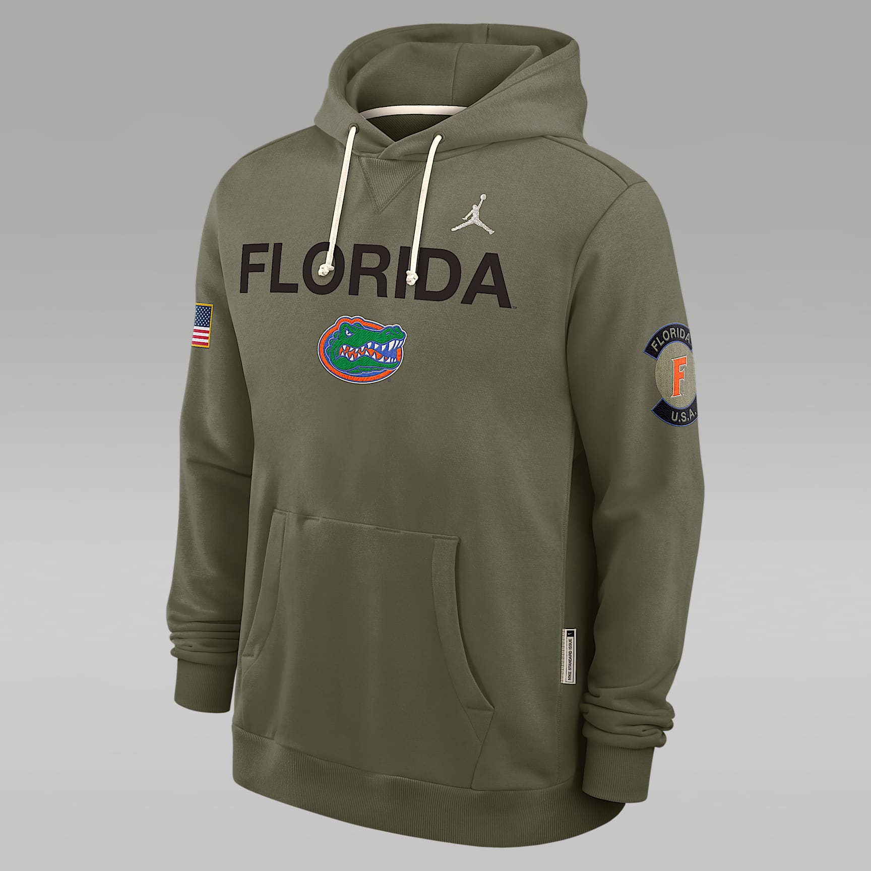 Florida 2025 Military Appreciation Men's Jordan Brand Dri-FIT College Pullover Hoodie