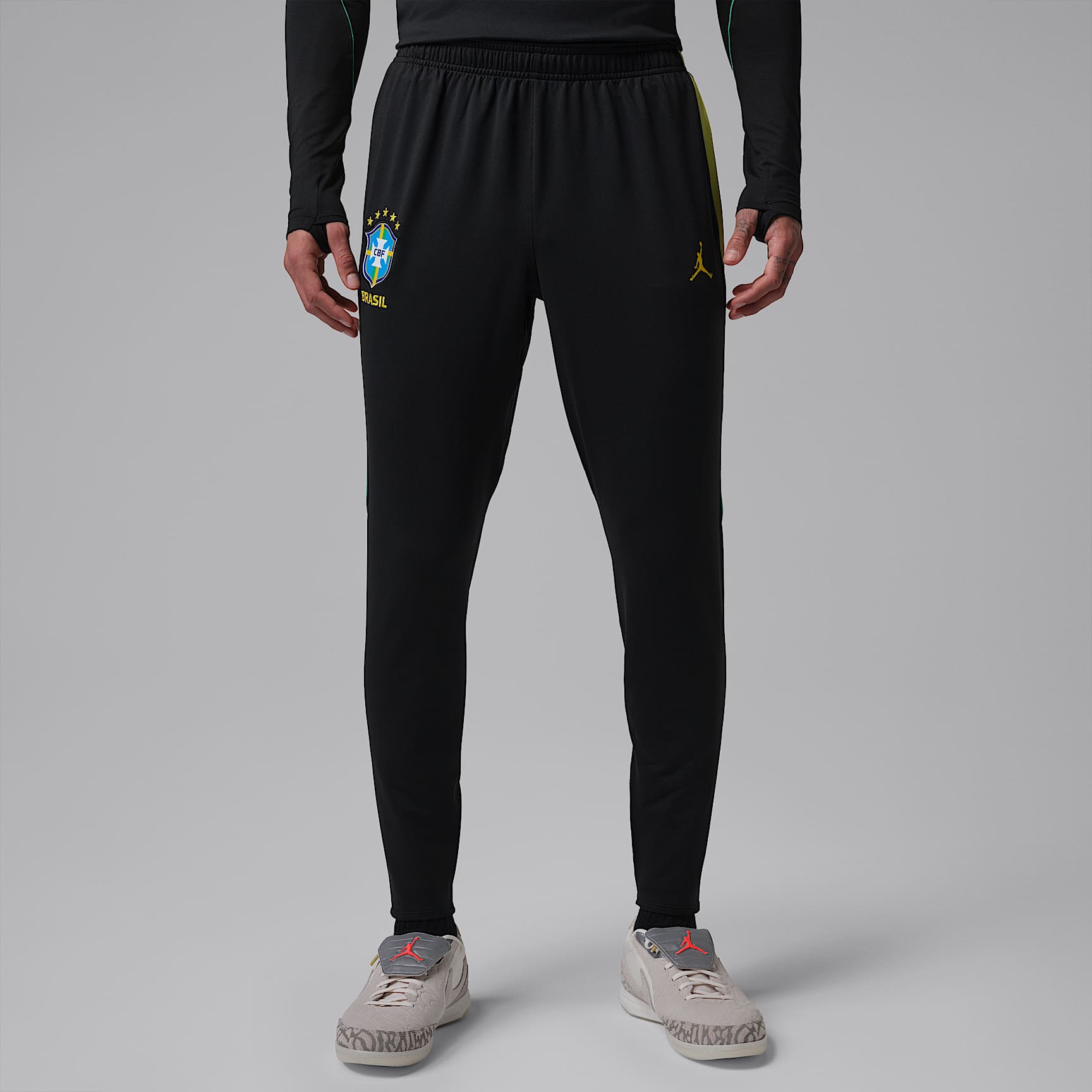 브라질 스트라이크 남성 조던 드라이 핏 축구 니트 팬츠