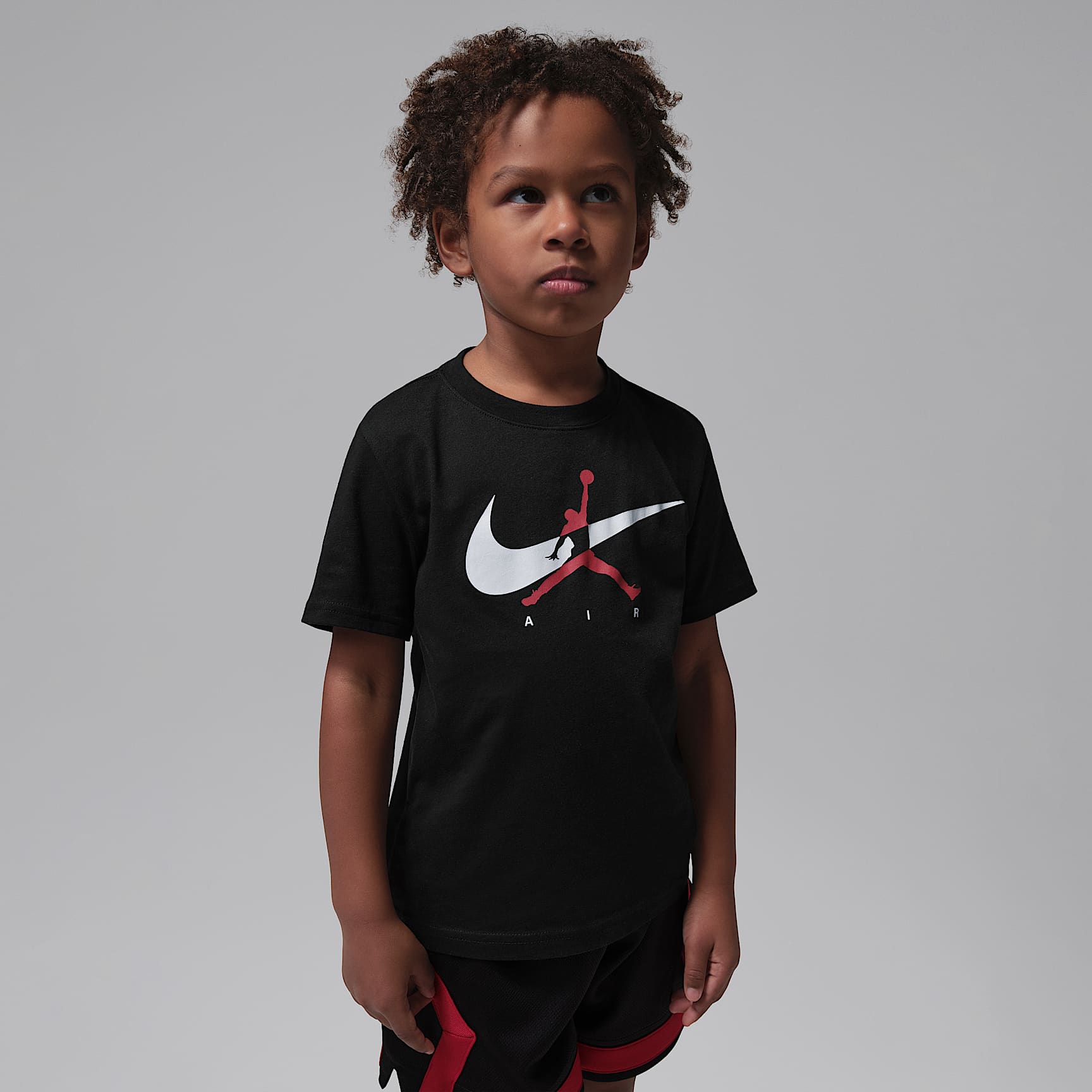 Playera Jumpman Swoosh Intersection para niños talla pequeña Jordan