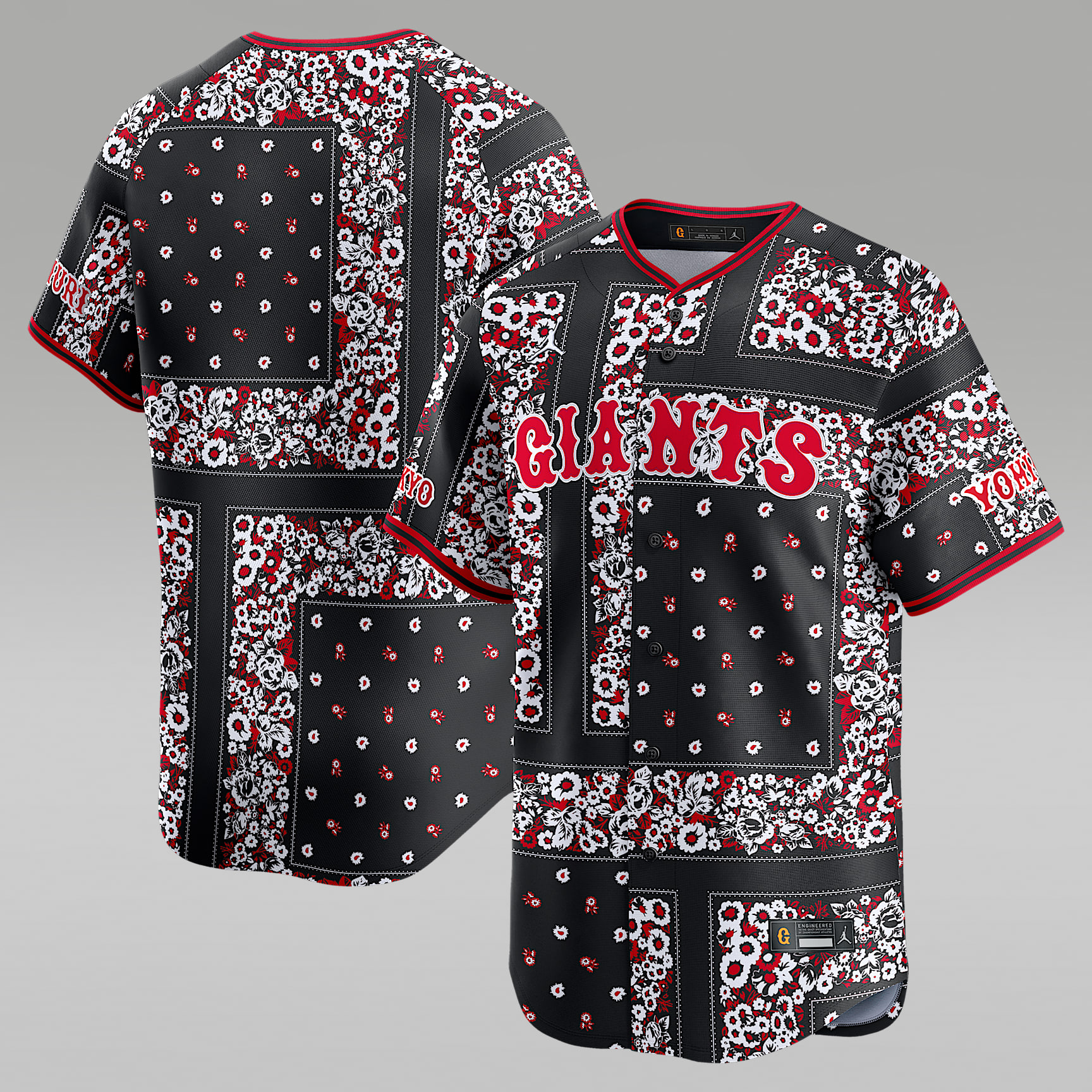 Tokyo Yomiuri Giants x Jordan Exclusive Collection Replica Men's Replica Jersey